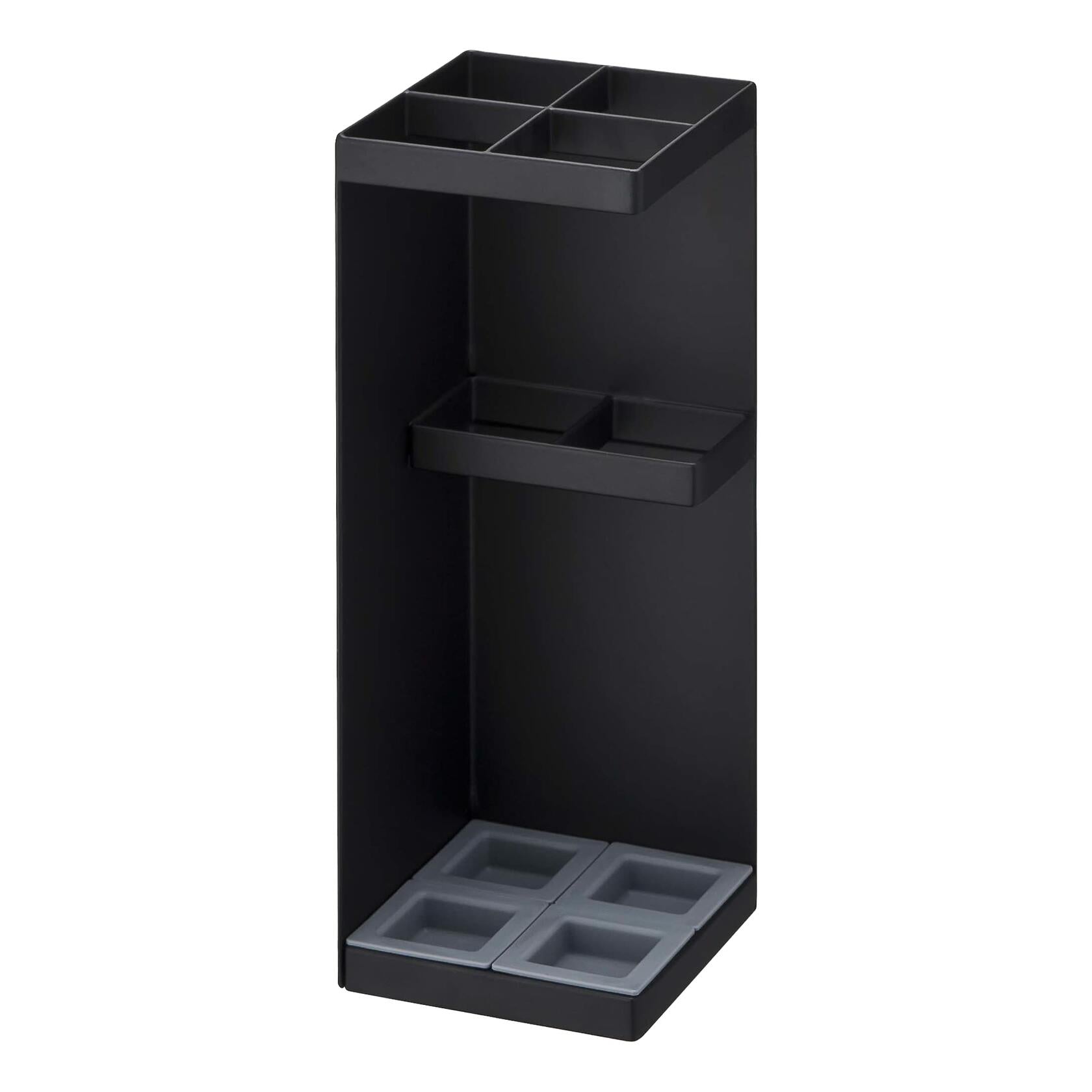 Smart Umbrella Stand - Automatic Drying & Organizer for Entryway, Black - Perfect for Home, Office & Restaurant Use