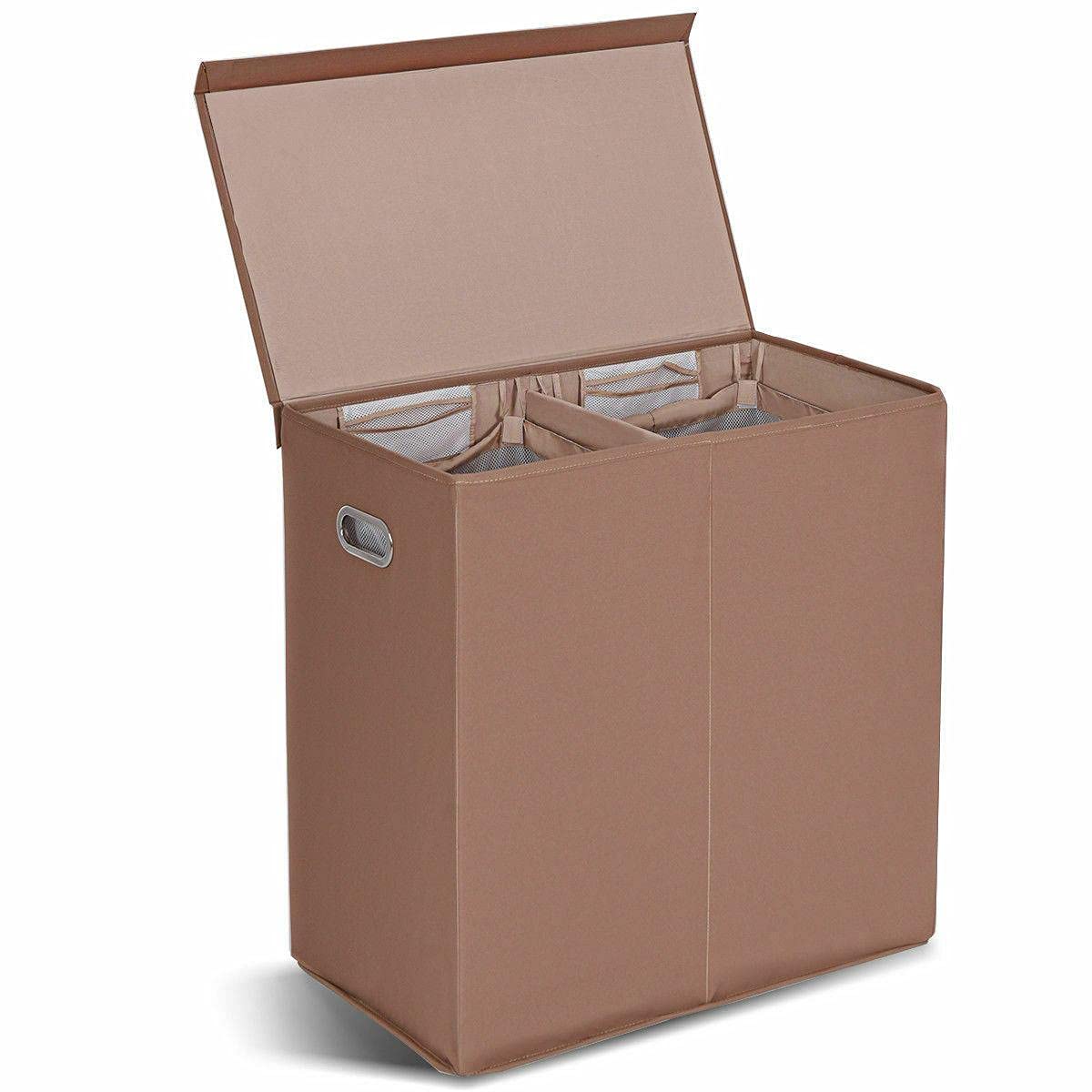 StateOJ Laundry Basket Organizer - Foldable Storage Hamper with Handles, Breathable Mesh Laundry Bag for Clothes, Towels & Toys - Perfect for Bedroom, Bathroom, Dorm & Closet Organization