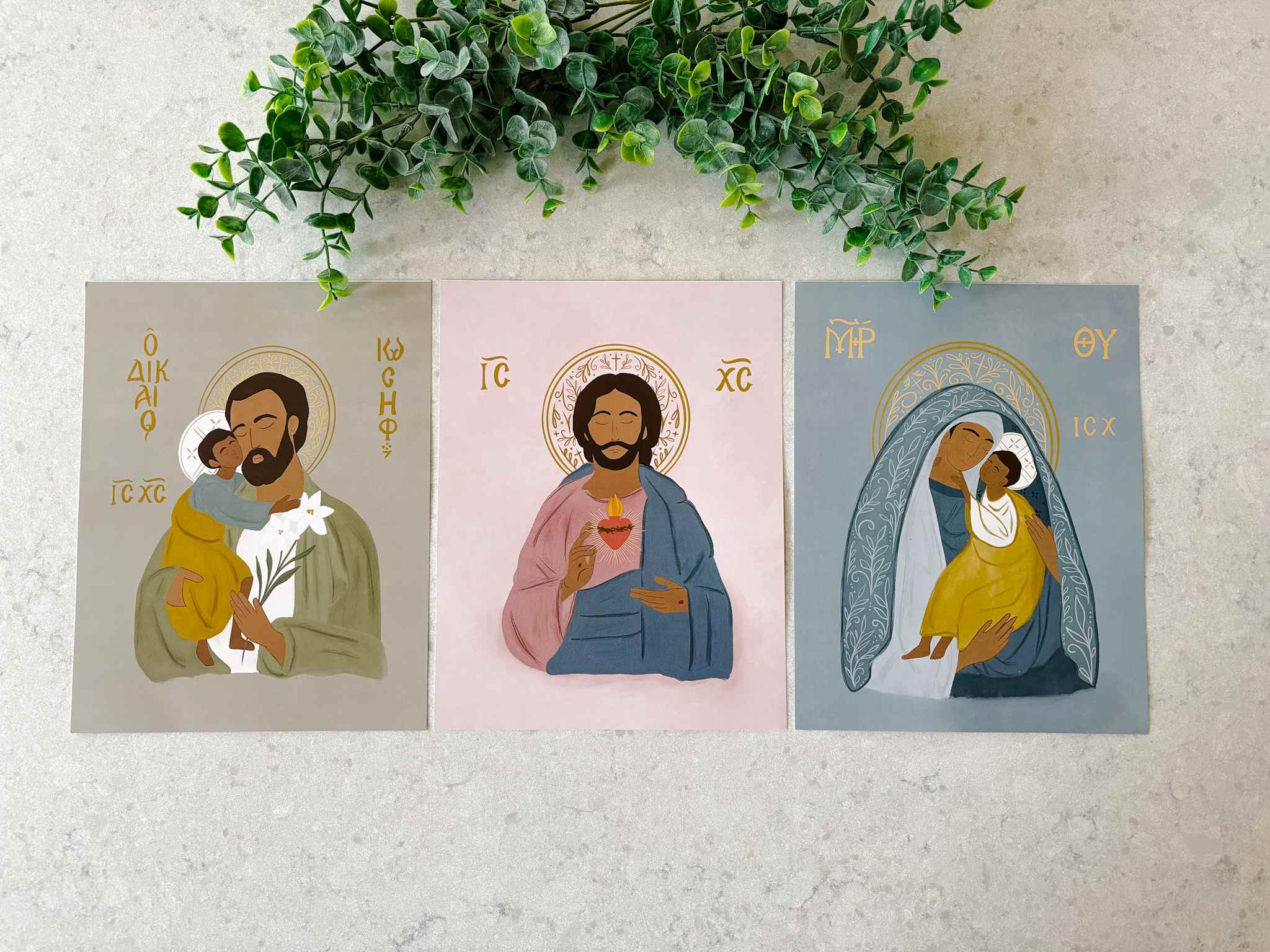 Our Lady of Perpetual Help Icon Inspired Print - Religious Wall Art for Home & Church Decor - Perfect for Prayer Rooms, Catholic Gifts & Spiritual Spaces