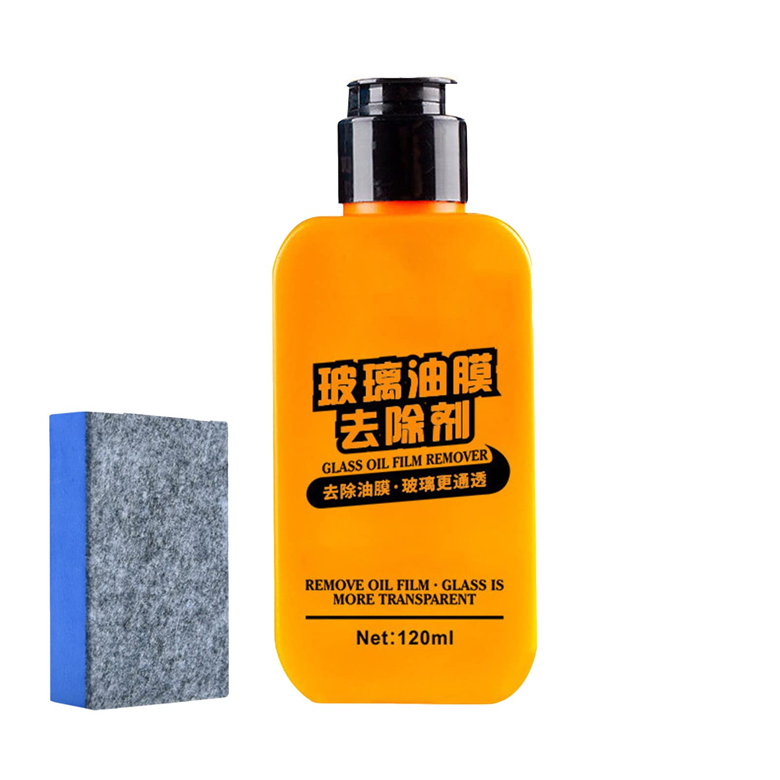 ZZBD 120ML Glass Oil Film Remover for Car Windshield - Premium Auto Glass Cleaner Paste - Removes Grease, Dirt & Water Spots - Perfect for Car Detailing & Windshield Maintenance (1pc)