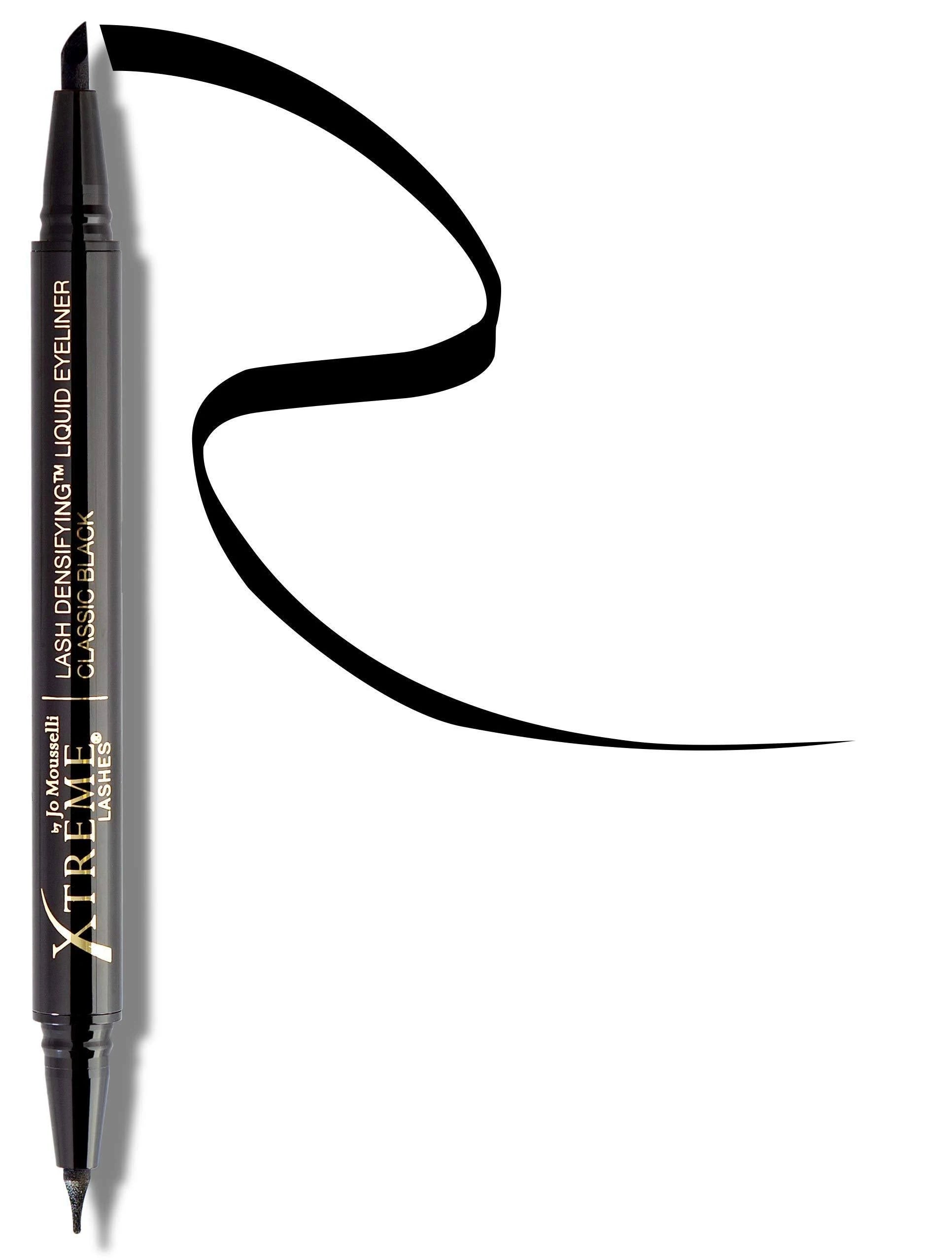 Volumizing Liquid Eyeliner for Thicker Lashes - 2 Rich Shades (Black & Brown) | Perfect for Daytime Office Look & Nighttime Glam Makeup