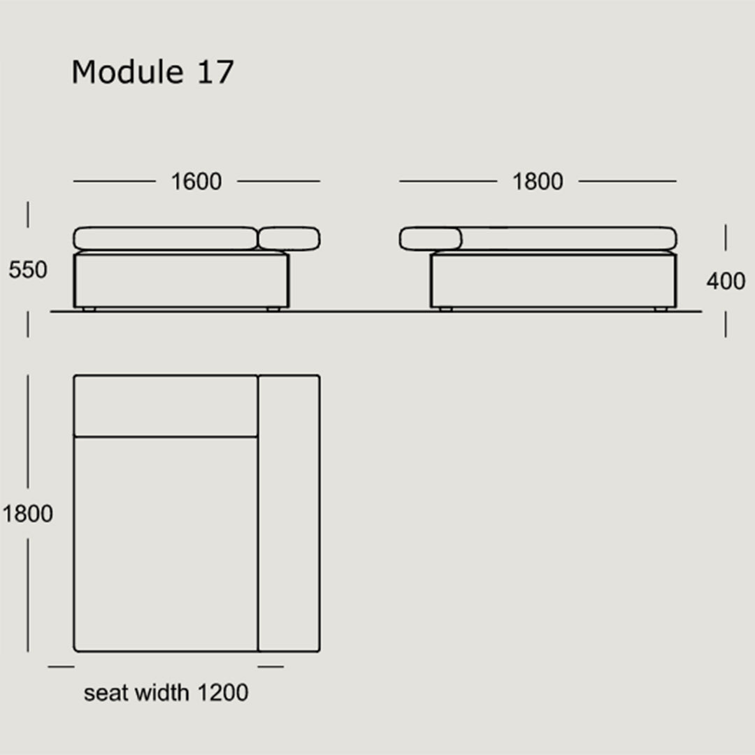 Modular Cinder Block Sofa Set - 16 & 23 Piece Sectional Furniture for Modern Living Room, Outdoor Patio, and Lounge Areas