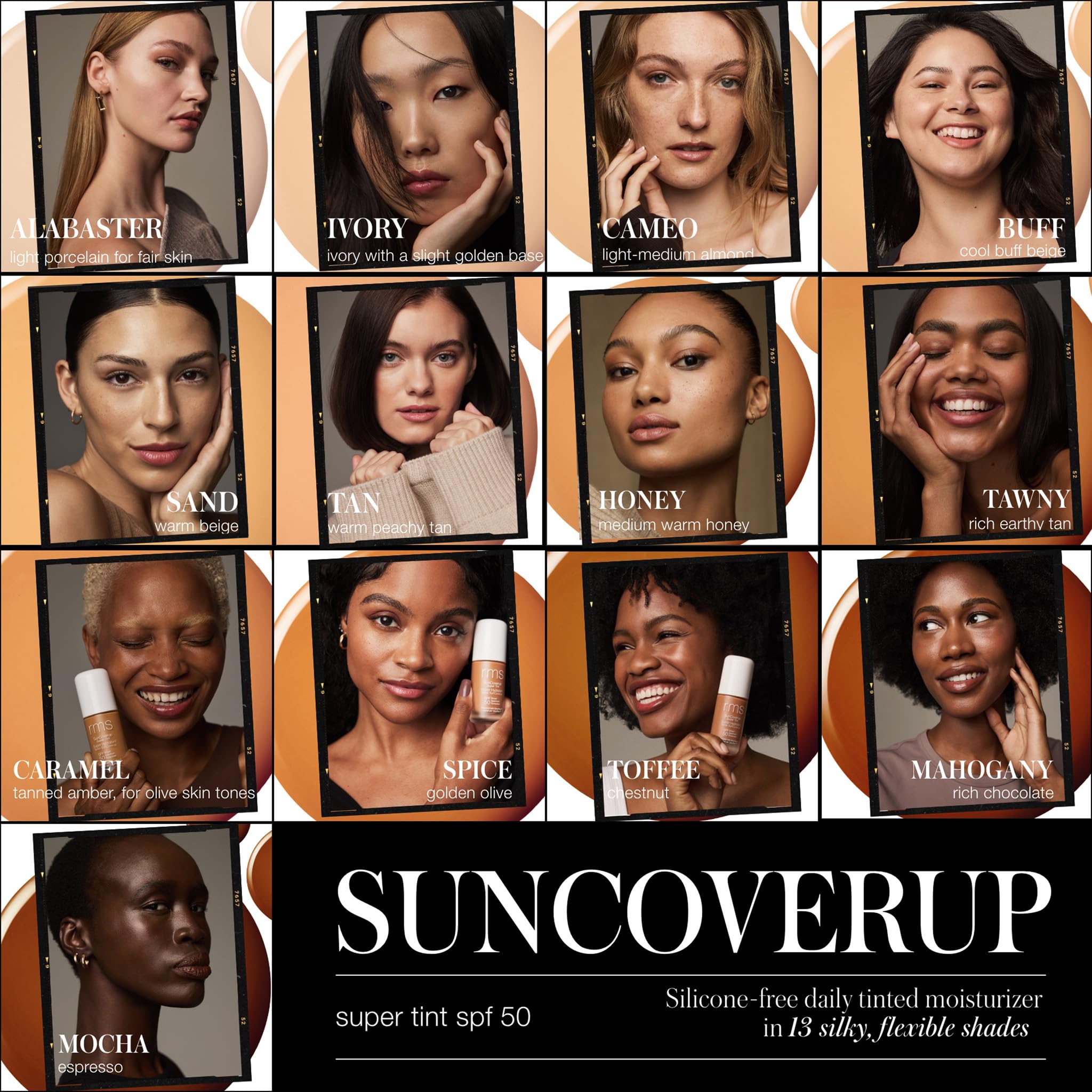 RMS Beauty SunCoverup Super Tint Broad Spectrum SPF 50 Mineral Sunscreen - Non-Nano Zinc Oxide Tinted Moisturizer for Face, Natural Glow & Sun Protection | Daily Wear, Beach, Outdoor Activities