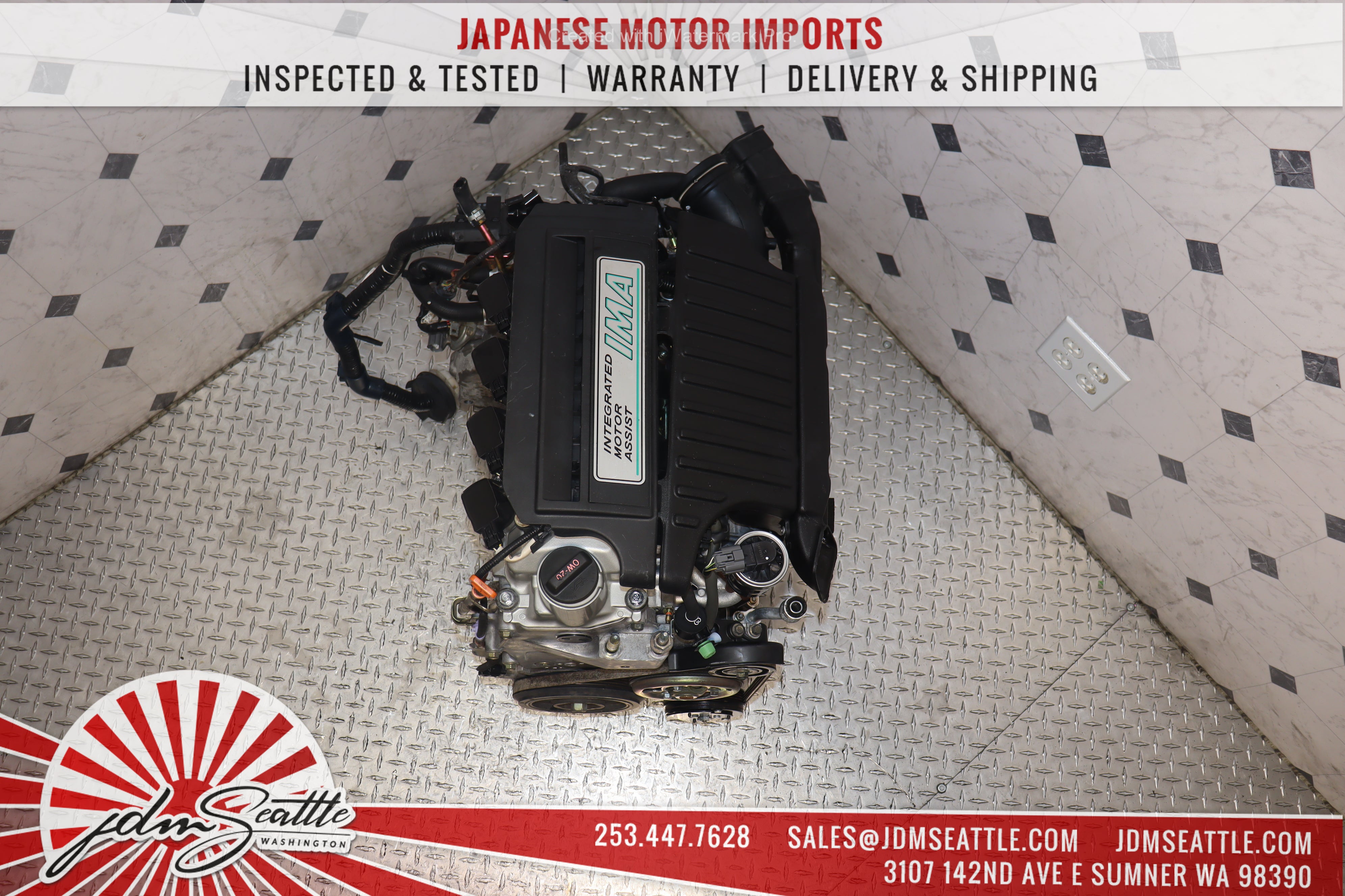JDM LDA1 MF3 Engine for 2003-2005 Honda Civic 1.3L IMA Hybrid - Replacement Motor for Improved Fuel Efficiency & Smooth Performance - Perfect for Eco-Friendly Driving & Hybrid Vehicle Maintenance