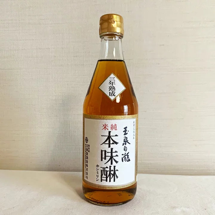 Authentic Gyokusen Shiratami 3-Year Aged Hon Mirin - Pure Sweet Rice Seasoning Sauce 500ml - Perfect for Japanese Cooking, Teriyaki & Marinades