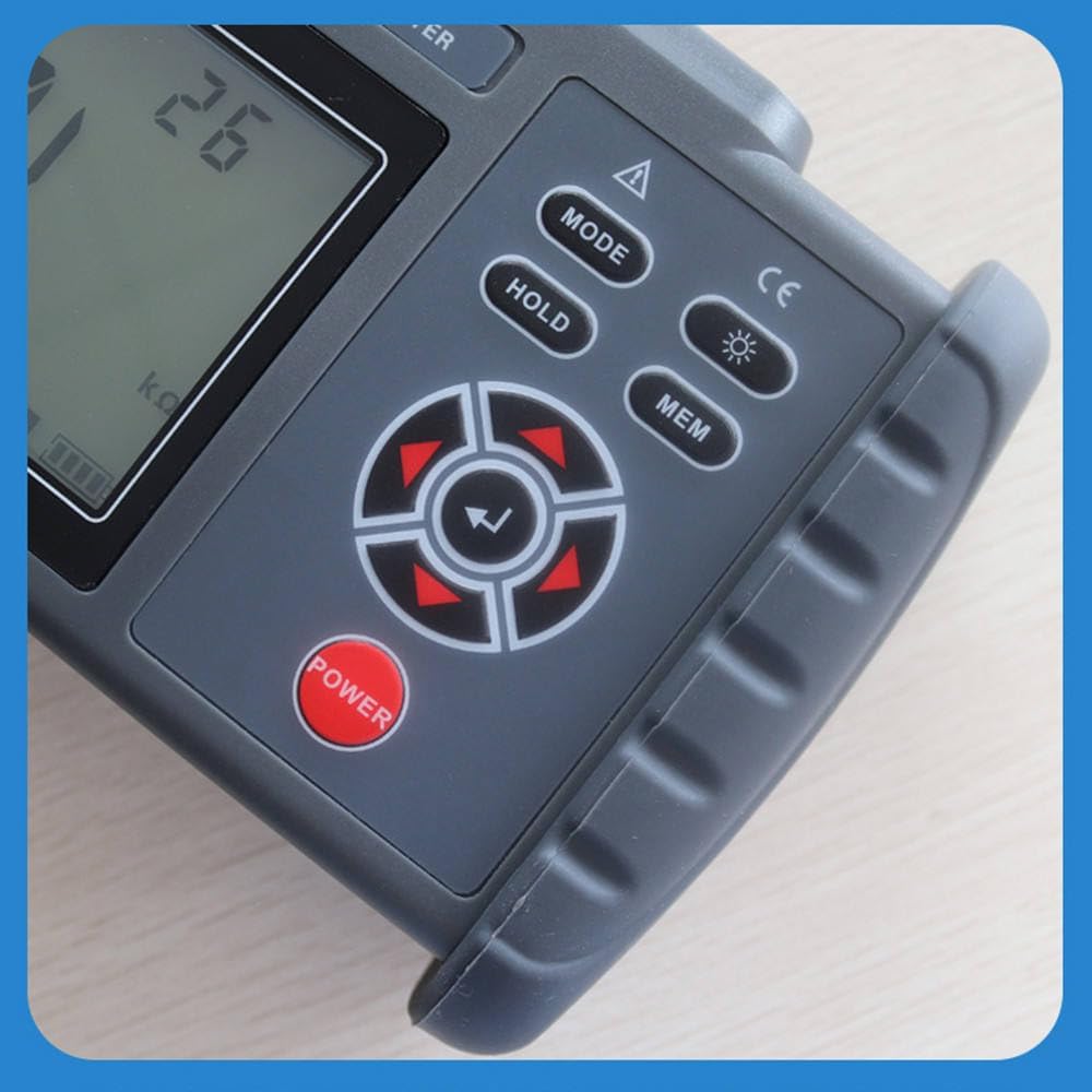 Digital Micro Ohm Meter - DC Low Resistance Tester (0.001mΩ-300.0KΩ) with ±0.1% Accuracy & USB Data Transfer | Perfect for Electrical Engineering, Circuit Testing & Industrial Equipment Maintenance