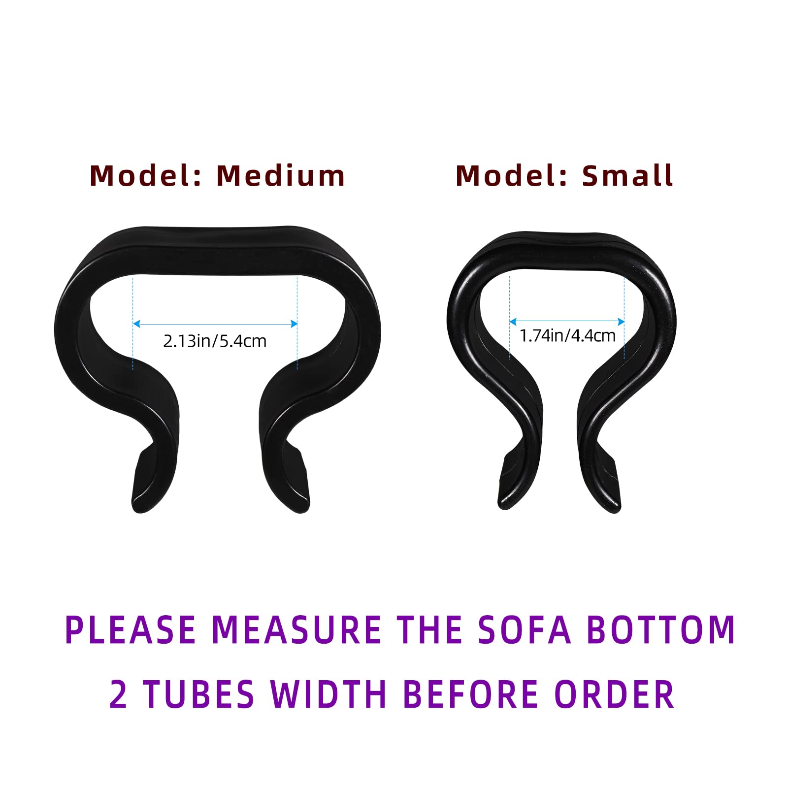 SUQ I OME Pack of 10 Outdoor Patio Garden Wicker Rattan Furniture Alignment Sofa Rattan Chair Fasteners Clip Sectional Connector - Non Slip (1.74 inches, Small) - Perfect for Securing Wicker Furniture in Patio, Garden, and Outdoor Living Spaces