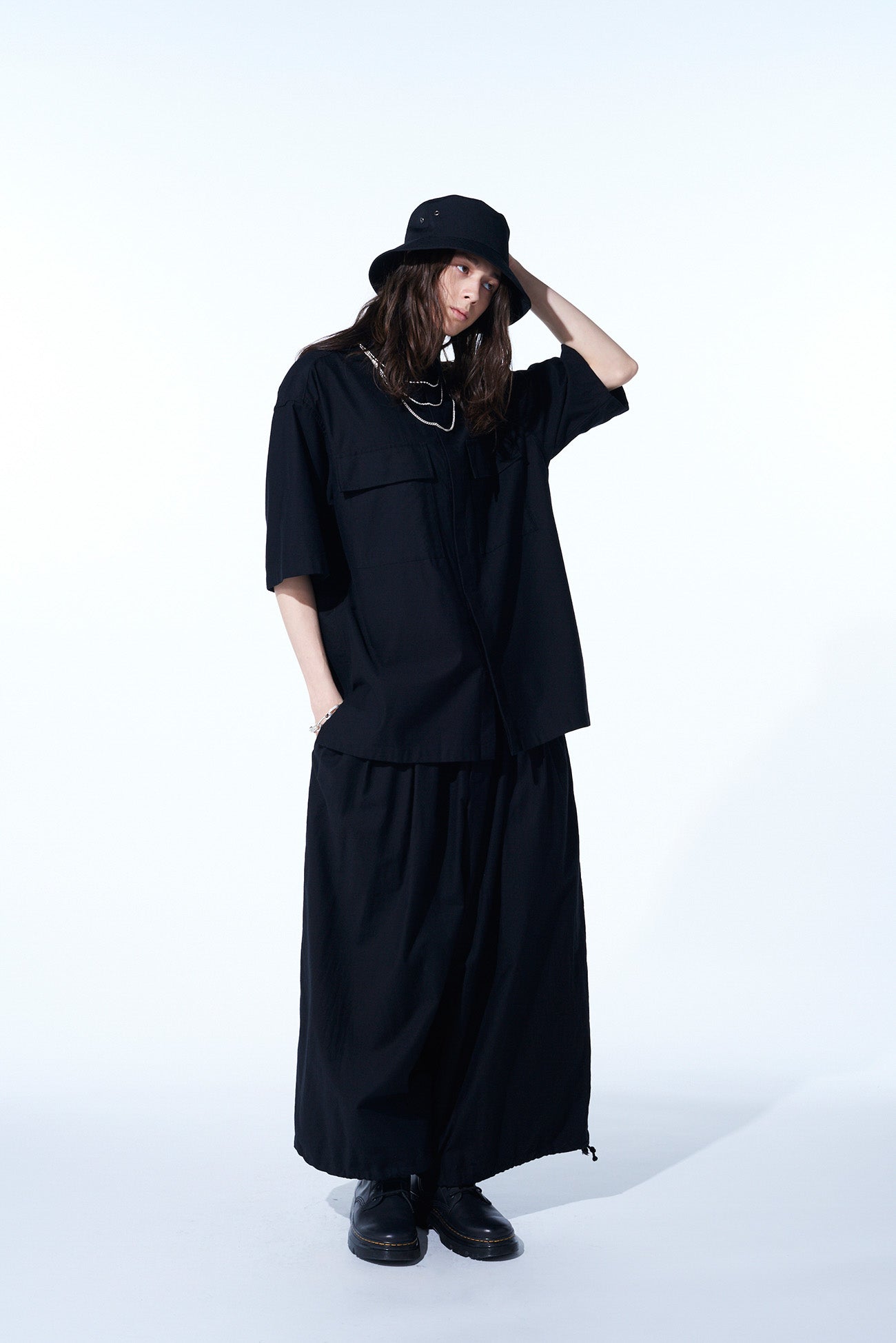 Oversized Cotton Twill Short Sleeve Shirts with Flap Pockets for Men & Women - Casual Summer Wear, Beach Outfits, and Street Style Fashion