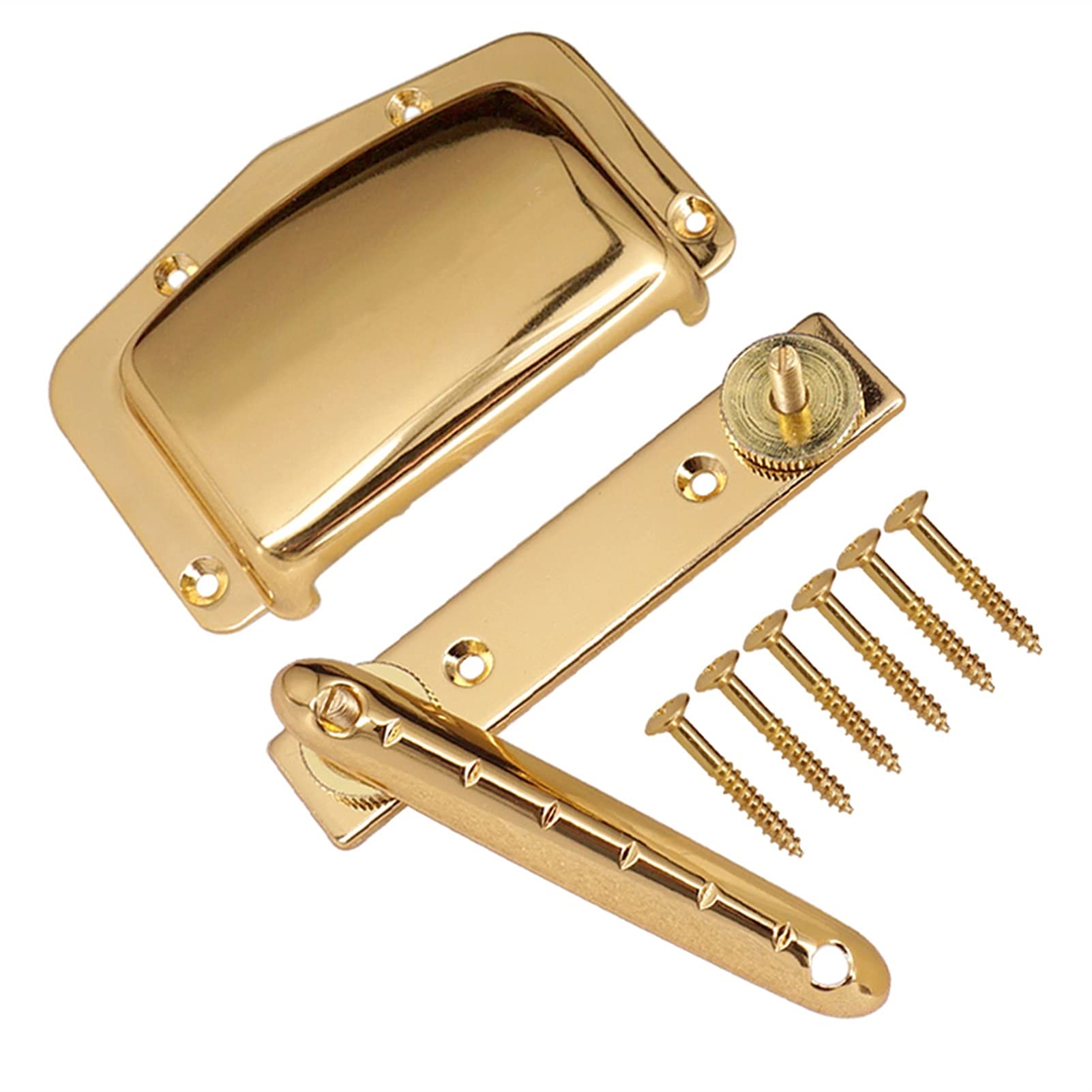 Adjustable Fixed Bridge Tailpiece & Cover for 6-String Electric Guitar - Replacement Guitar Bridge for Enhanced Tuning Stability & Sustain - Perfect for Rock, Blues & Metal Performances