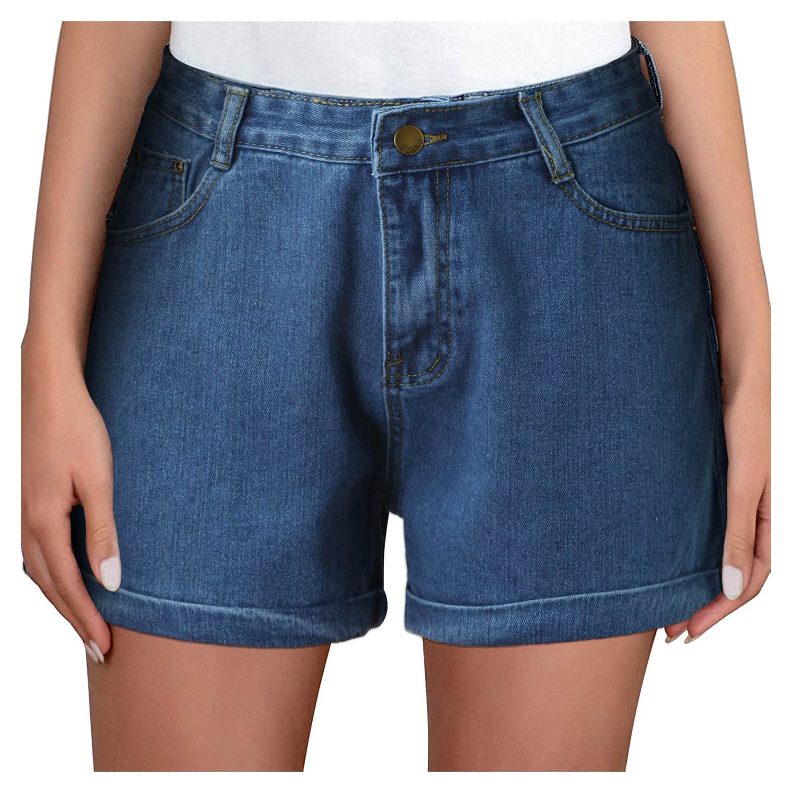 Women's Ripped Frayed Denim Shorts with Pockets - Casual High Waist Distressed Jean Shorts for Summer | Perfect for Beach, Streetwear & Music Festivals
