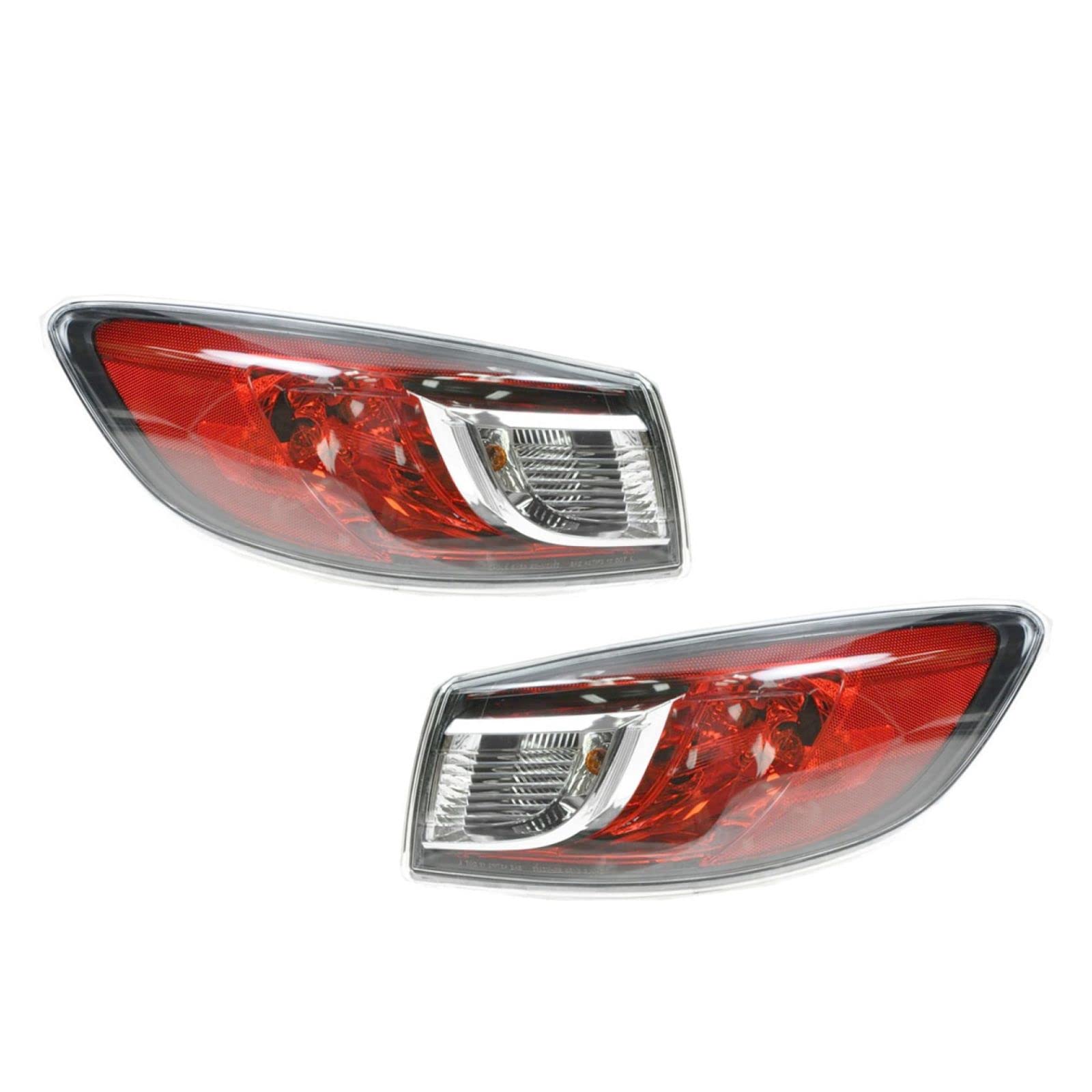 MA2800144 MA2801144 Rear Tail Lights Set Compatible with 2010-2013 Mazda 3 - LED Brake Lights for Enhanced Safety & Style (Perfect for Night Driving & Car Customization)