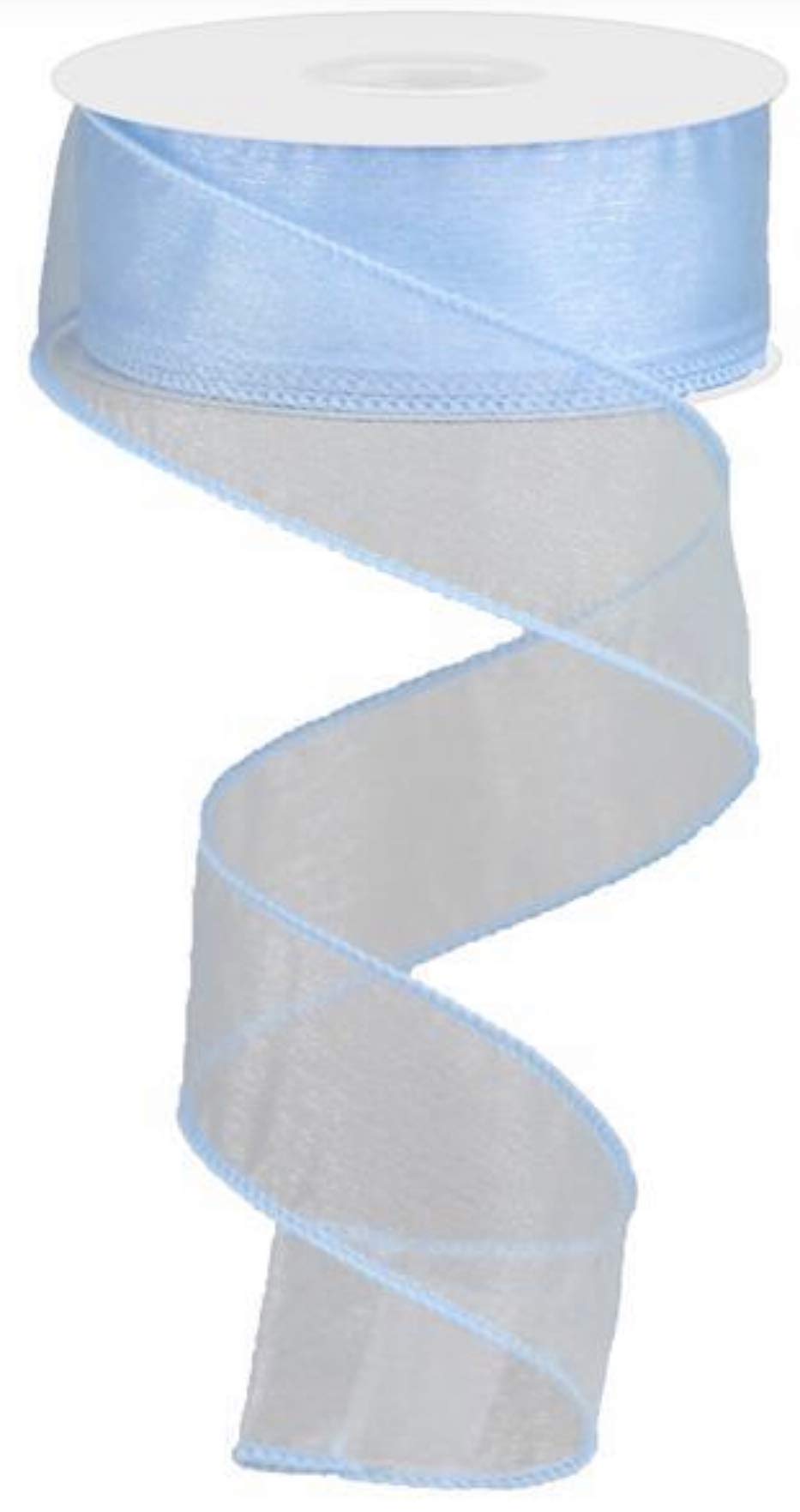 Sheer Blue Organza Ribbon 1.5