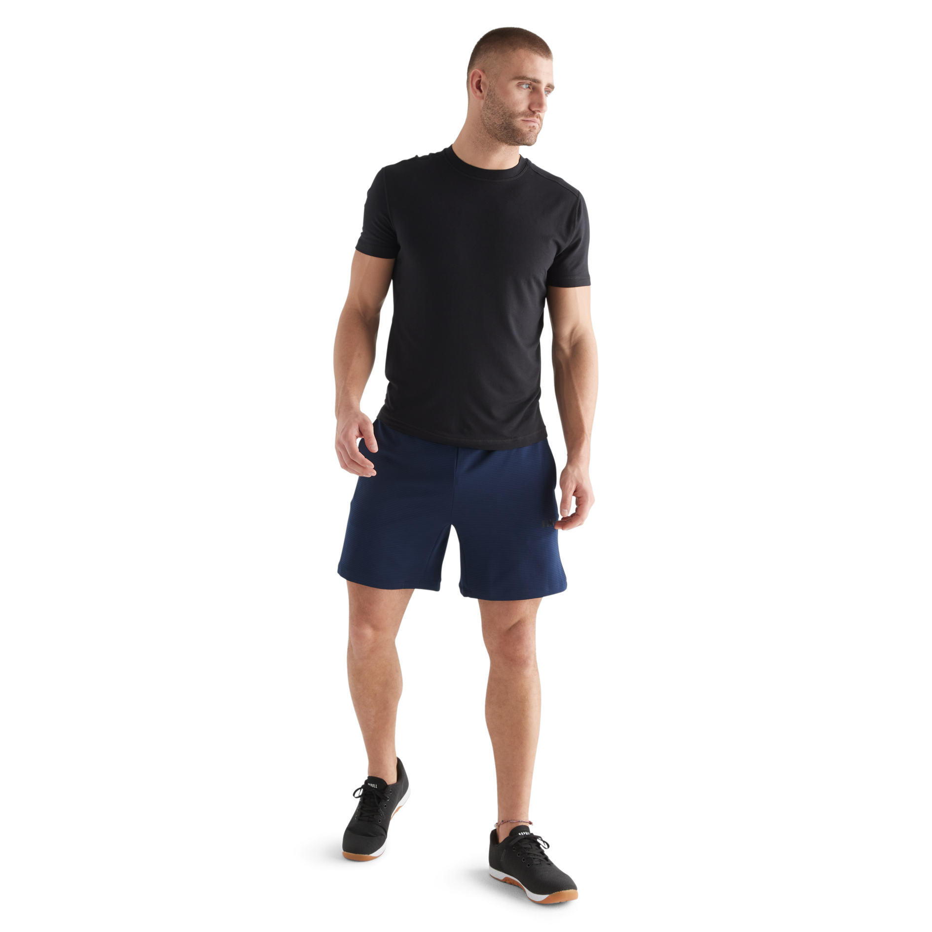Men's Textured Knit Shorts - 7 Inch Inseam Comfortable Summer Casual Shorts for Outdoor Activities, Beach, and Gym