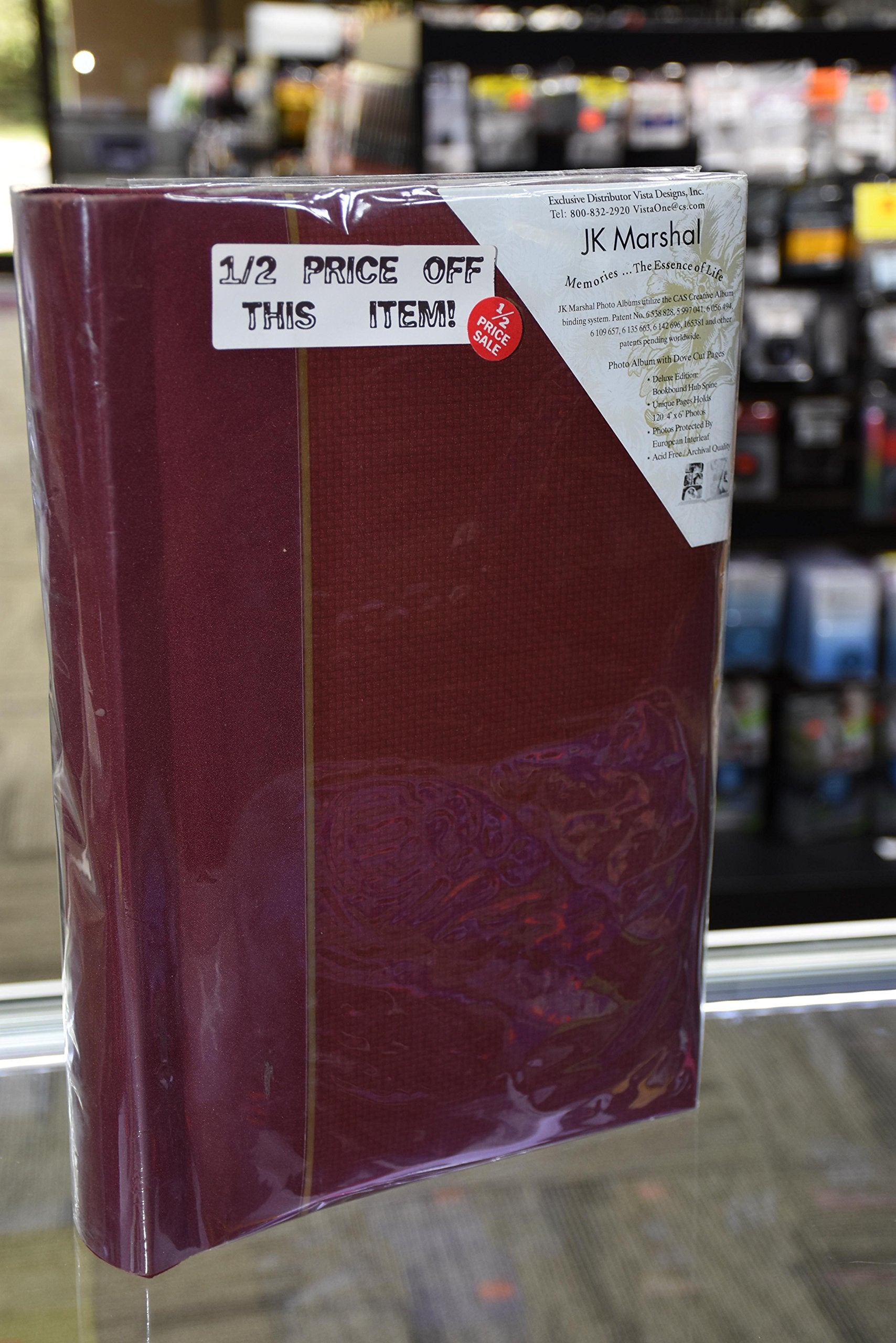 Premium JKM 120 4x6 Leather Bound Photo Album - Elegant Scrapbook for Wedding, Baby & Family Memories - Perfect for Gifts & Home Décor