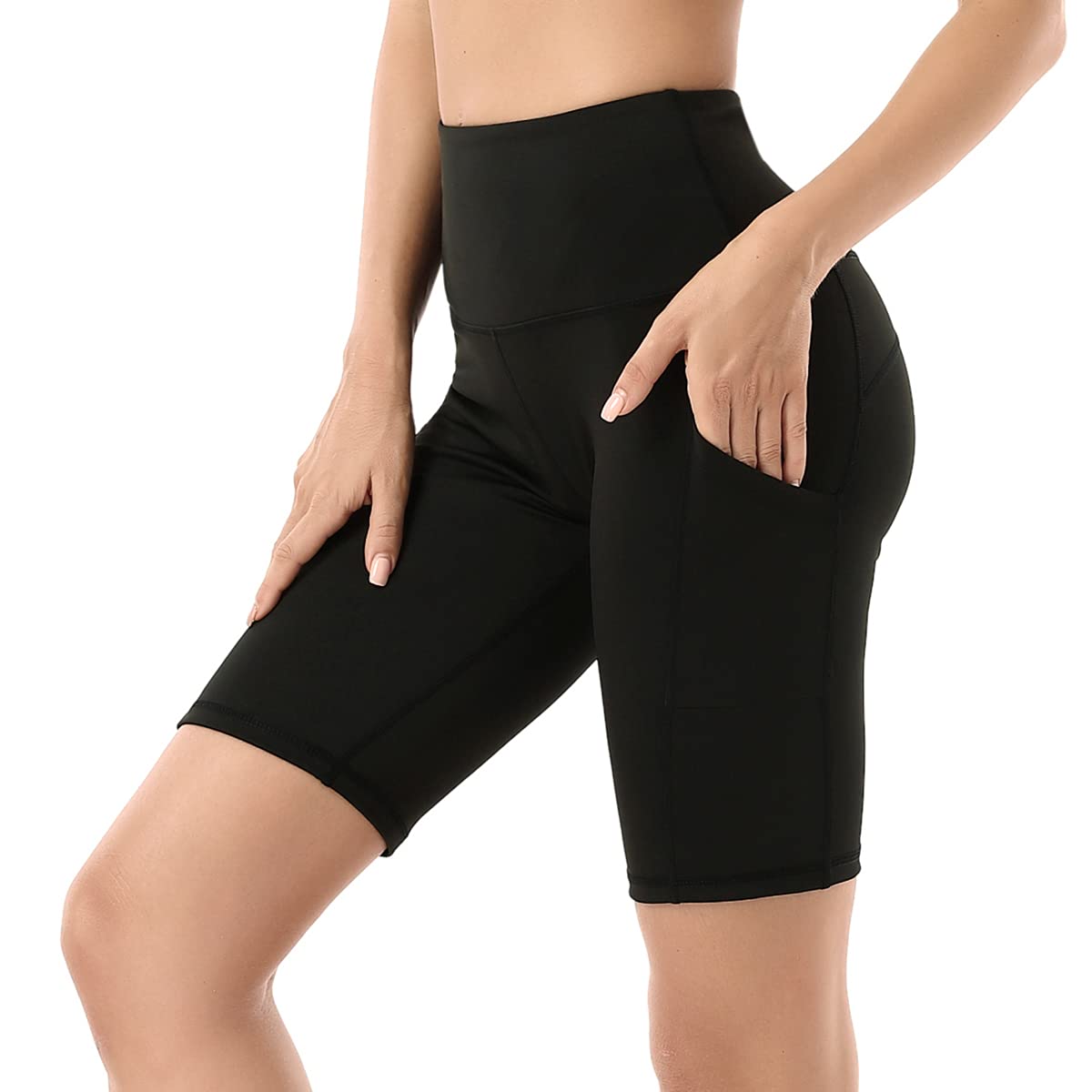TYUIO Women's High Waisted Biker Shorts - Tummy Control Workout Shorts for Yoga, Running & Gym | Perfect for Fitness, Lounge & Everyday Wear