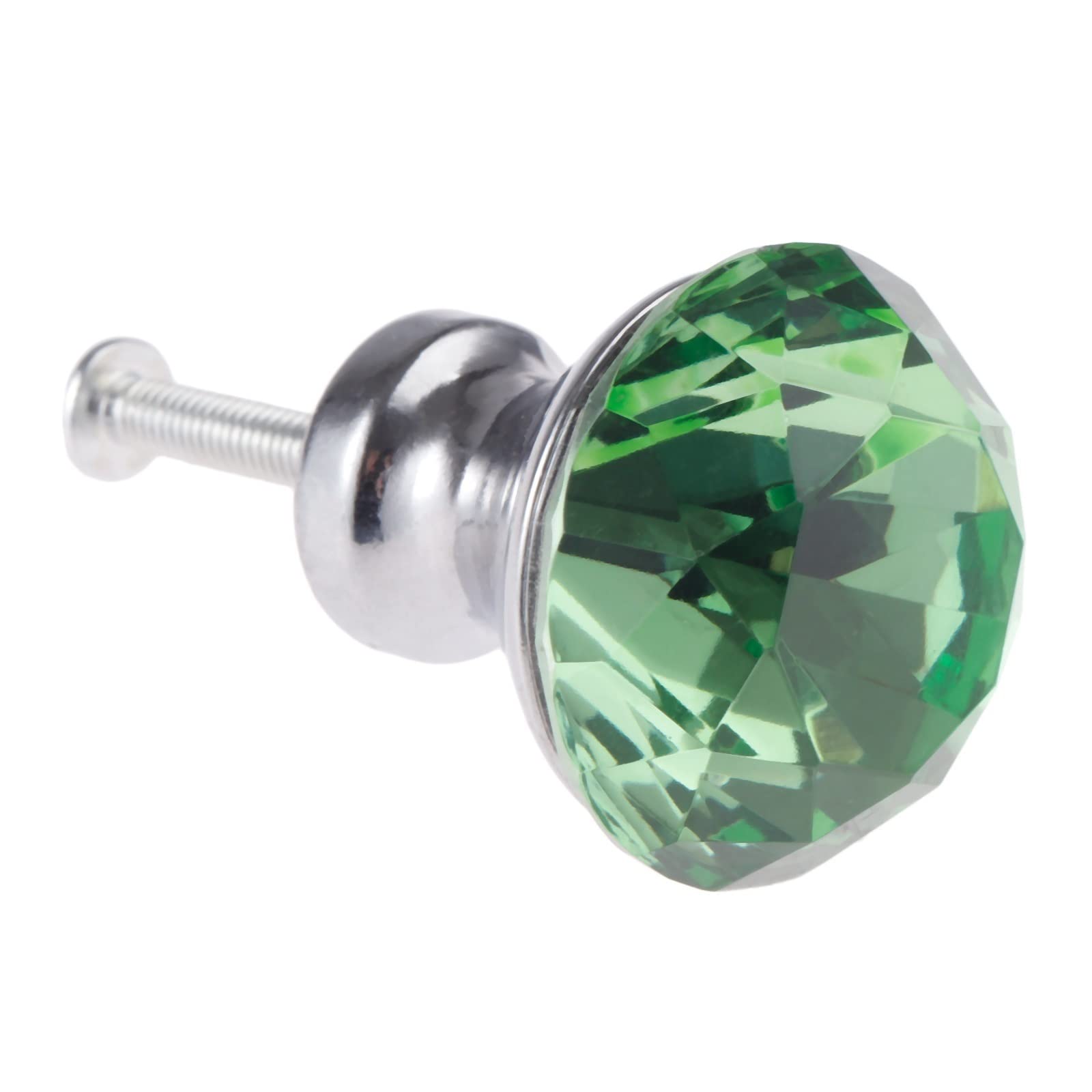 30mm Diamond Crystal Glass Cabinet Knobs - 10pcs Set for Kitchen Drawers, Wardrobe Doors & Cupboard Handles (Durable Hardware Pulls for Home Decor)