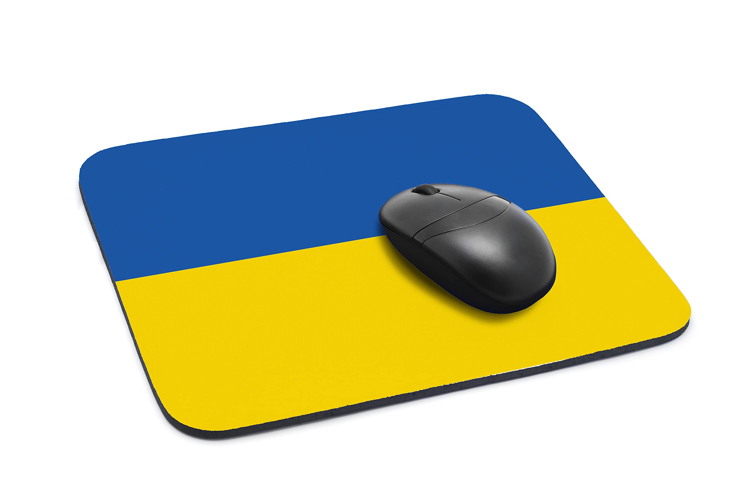 Ukraine Flag Mouse Pad - Non-Slip Rubber Base, Smooth Surface for Gaming & Office Use - Perfect for Desktop, Laptop & Computer Workstations