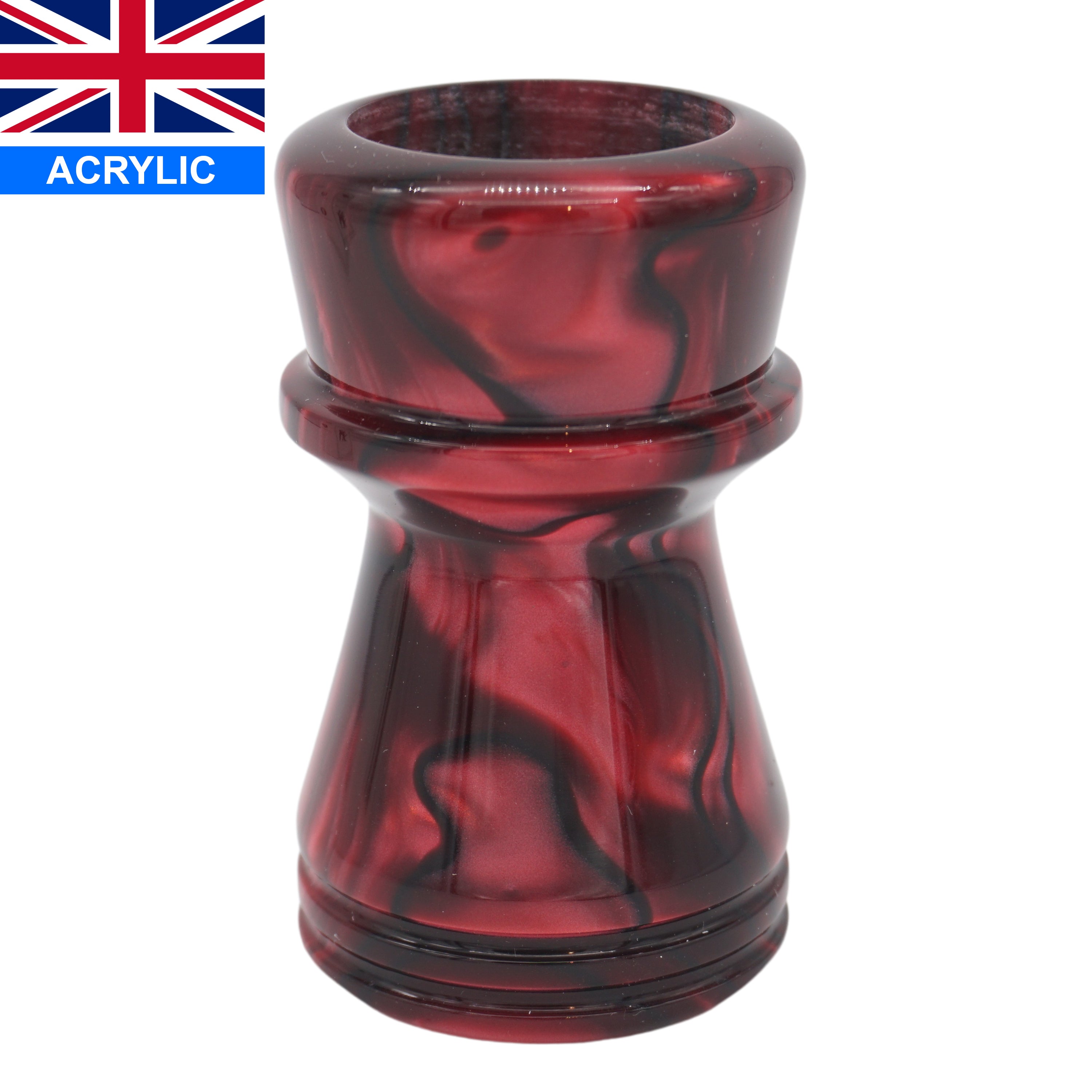 Premium True Blood Handcrafted Shaving Brush Handle for Wet Shaving - Fits 28mm & 30mm Knots - Perfect for Men's Grooming, Barber Shops & Luxury Shaving Kits