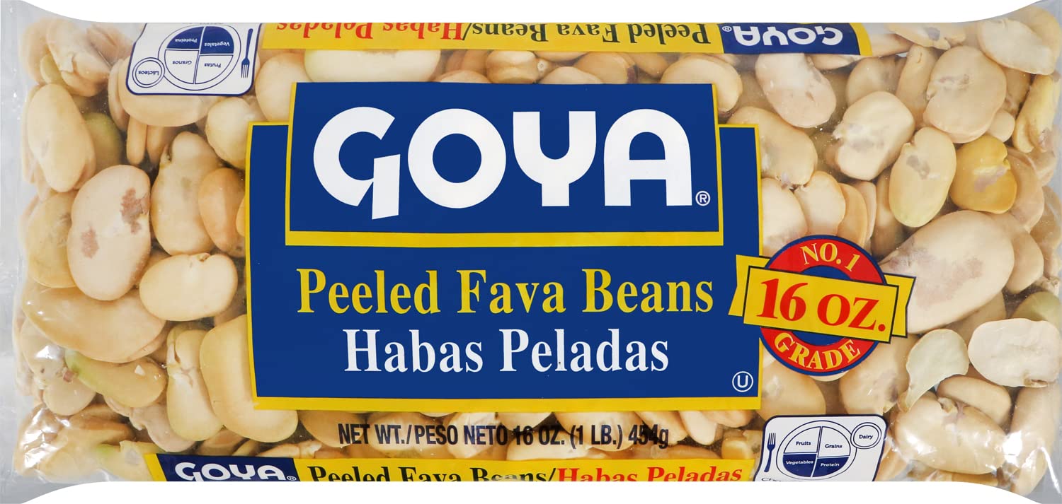 Goya Foods Peeled Fava Beans, Dry, 16 Ounce (Pack of 24) | Premium Dried Broad Beans for Cooking | Perfect for Stews, Salads & Mediterranean Recipes