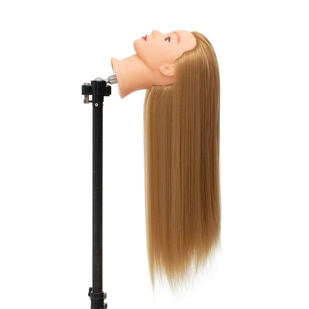 Pema Heavy Duty Adjustable Metal Wig Stand Tripod - Professional Mannequin Head Holder for Hair Extensions, Wigs Styling & Hairdressing Training - Perfect for Salon, Home Use & Cosplay (Black)
