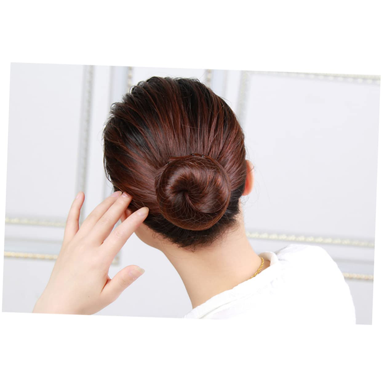FOMIYES 100pcs Invisible Elastic Mesh Hair Nets for Sleeping, Buns & Hair Styling - Soft Breathable Hair Net for Women, Salon & Home Use