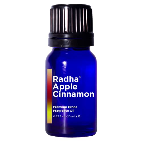 Radha Beauty Apple Cinnamon Essential Oil - 10ml Aromatherapy Oil for Diffusers, Candles, Soap Making | Fall & Winter Seasonal Scent | Perfect for Home Fragrance, DIY Projects & Holiday Gifts