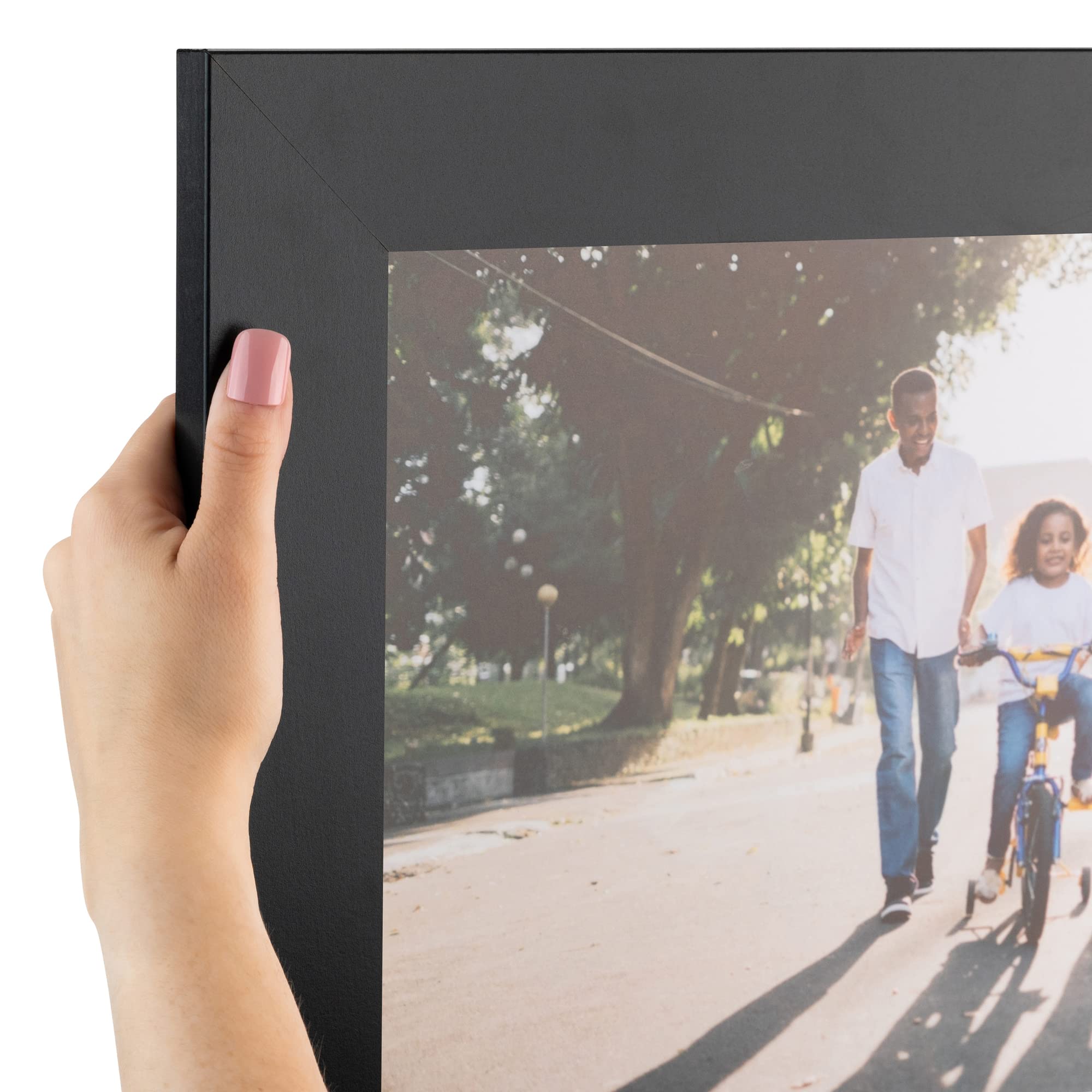 ArtToFrames 12x49 Inch Black Picture Frame - 2 Inch MDF Poster Frame for Wall Art, Photos, and Posters - Includes Economy Acrylic - Perfect for Home Decor, Office, Gallery Display, and Gift Giving