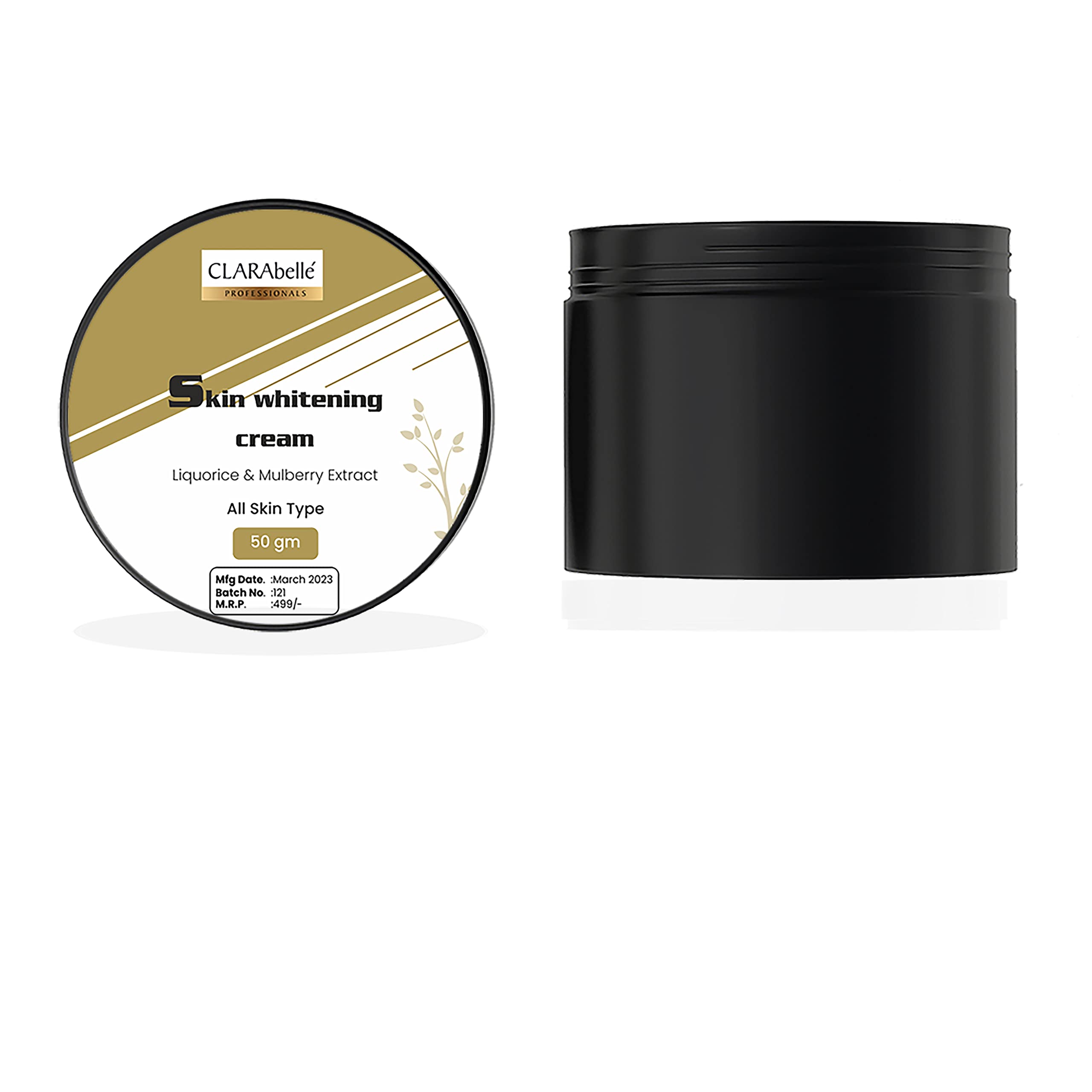 Clarabelle Professionals Brightening Face Cream for Men & Women - 50GM | Skin Lightening & Even Tone | Day & Night Moisturizer for Glowing Skin