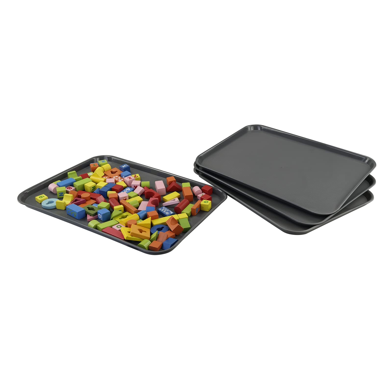 4-Pack Extra Large Plastic Shoe Tray - 25.19