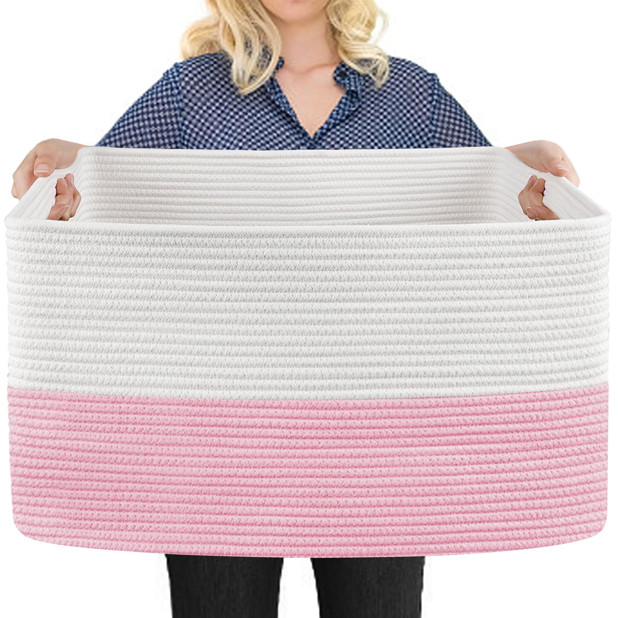 XXXL Pink Storage Basket - 23.6