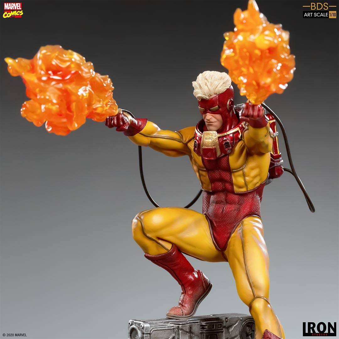 Iron Studios X-Men Pyro BDS Art Scale 1/10 Statue - Marvel Collectible for Display & Home Decor