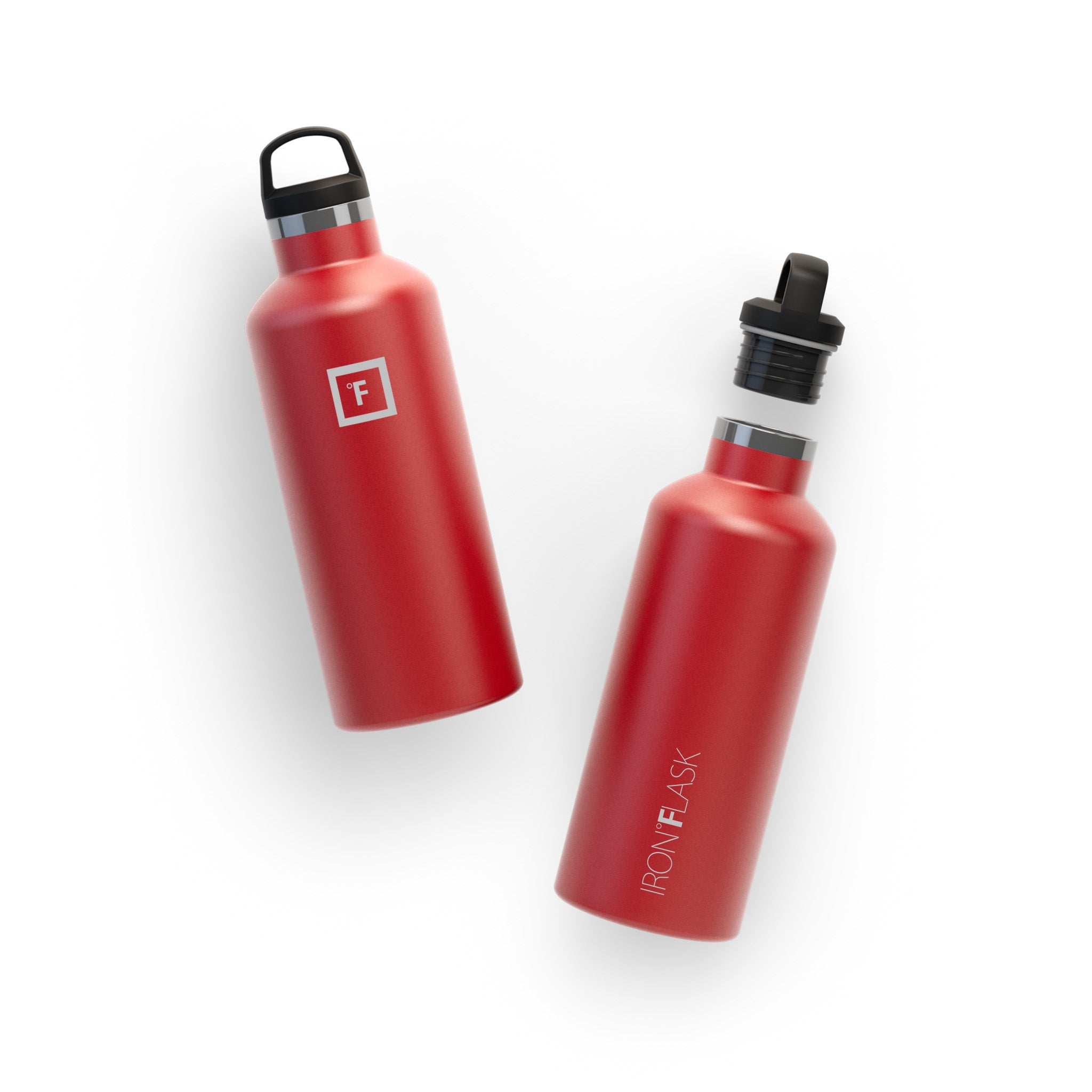 32 Oz Narrow Mouth Water Bottle with Spout Lid - Leak Proof Stainless Steel Insulated Water Bottle for Hiking, Gym & Outdoor Activities