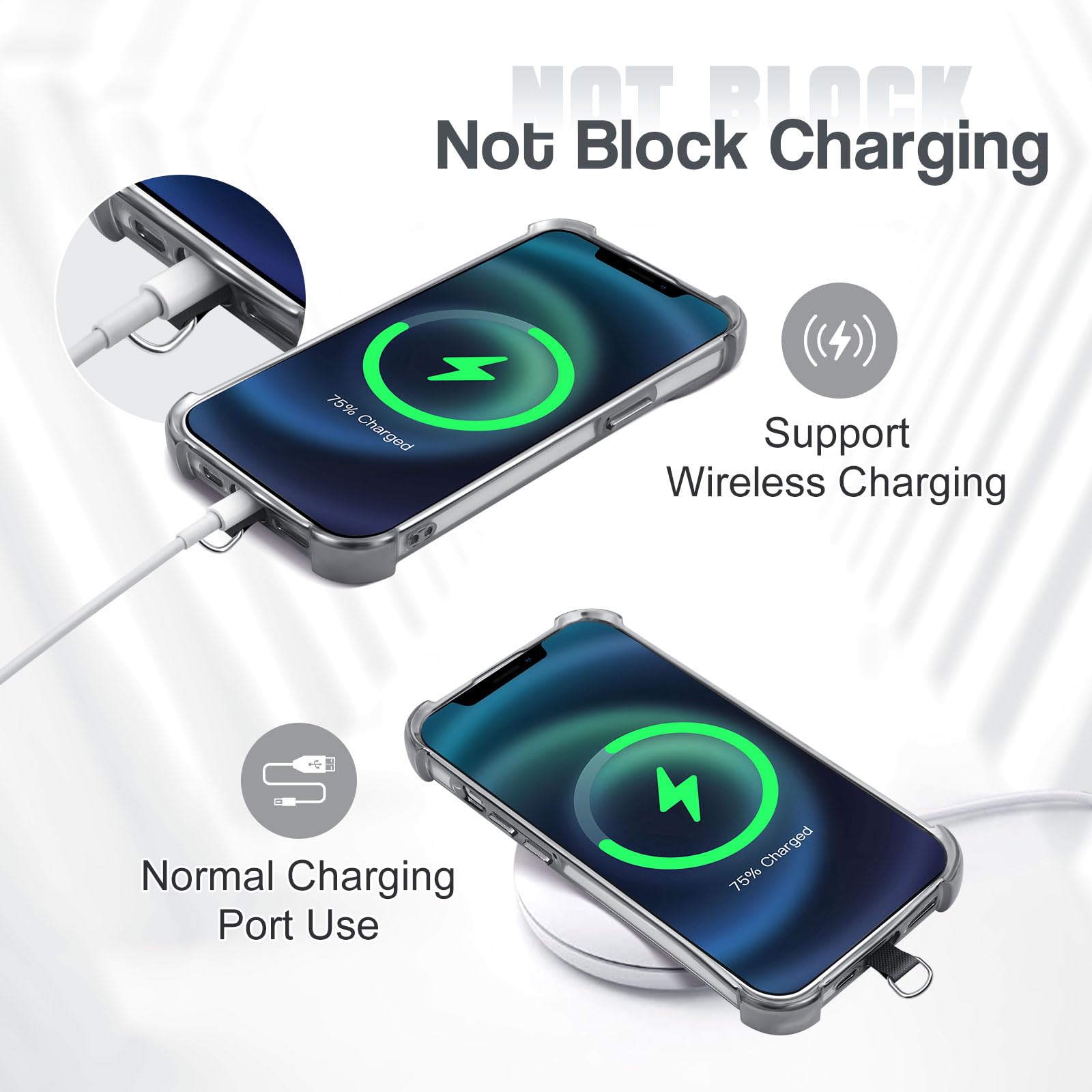 Universal Phone Lanyard with Wrist Strap - Compatible with Most Smartphones for Hands-Free Convenience