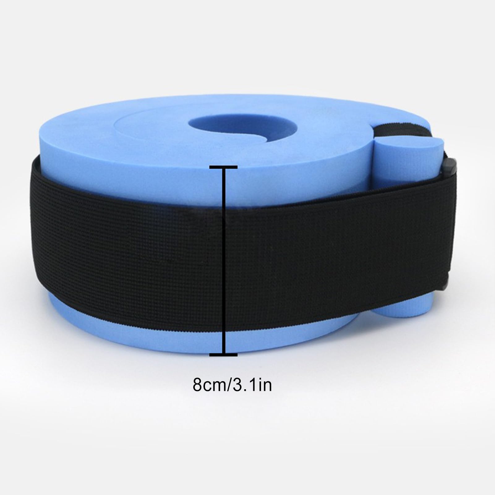 Premium Foam Swim Cuffs Set of 2 - Water Aerobics Float Rings for Swimming & Fitness Training - Adjustable Ankle & Arm Bands for Pool Exercises, Aqua Jogging & Hydrotherapy (Blue)
