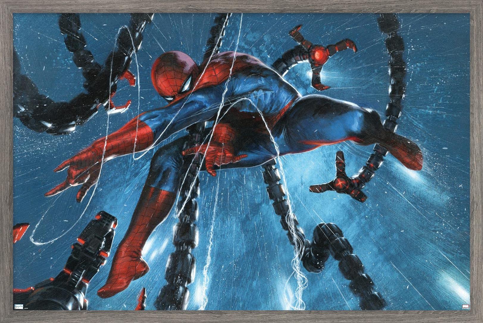 Marvel Comics Spider-Man vs Doctor Octopus Rain Cover Wall Poster - 34