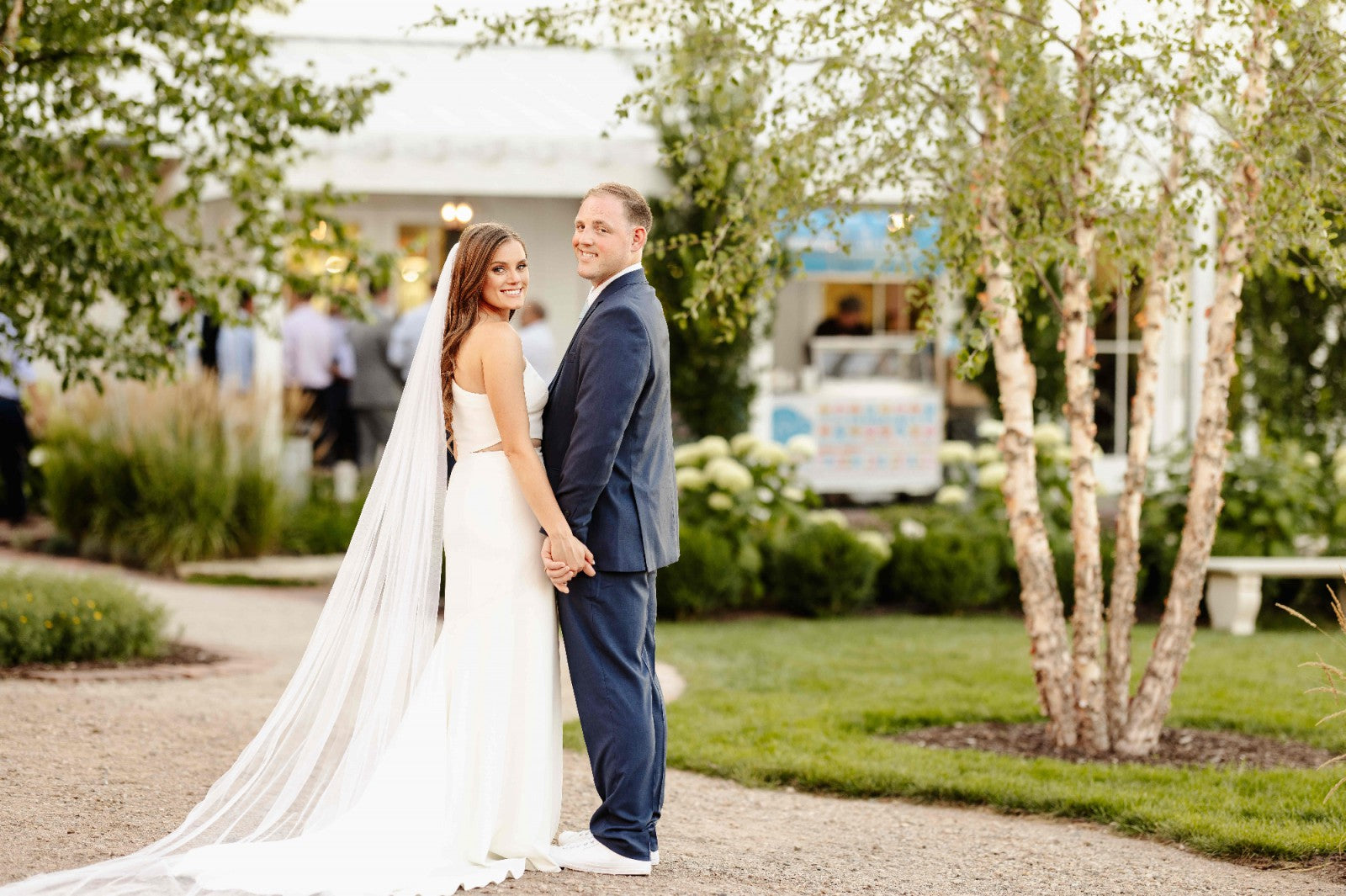 Jenny Yoo Blanca Wedding Gown - Elegant A-Line Bridal Dress with Lace Details | Perfect for Beach, Church & Formal Weddings