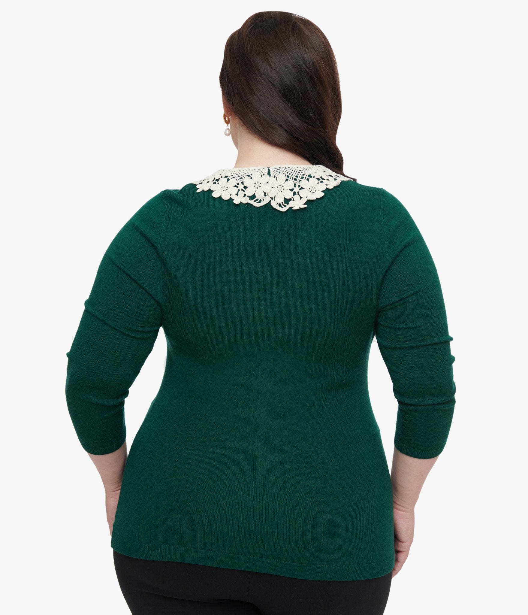 Unique Vintage The Golden Girls Plus Size Green & White Lace Sophia Bookworm Cardigan Sweater - Retro TV Show Inspired Fashion for Women, Perfect for Book Clubs, Coffee Dates & Casual Outfits