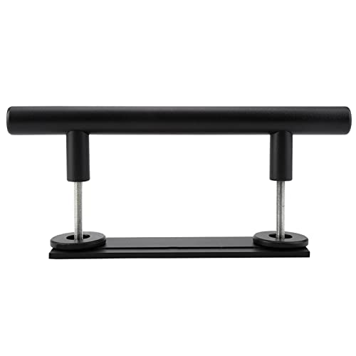 Black Carbon Steel Sliding Barn Door Handle - Heavy Duty Closet Pull Handle for Wooden Gates & Cabinet Doors | Rustic Home Decor, Farmhouse Style Hardware for Interior & Exterior Use