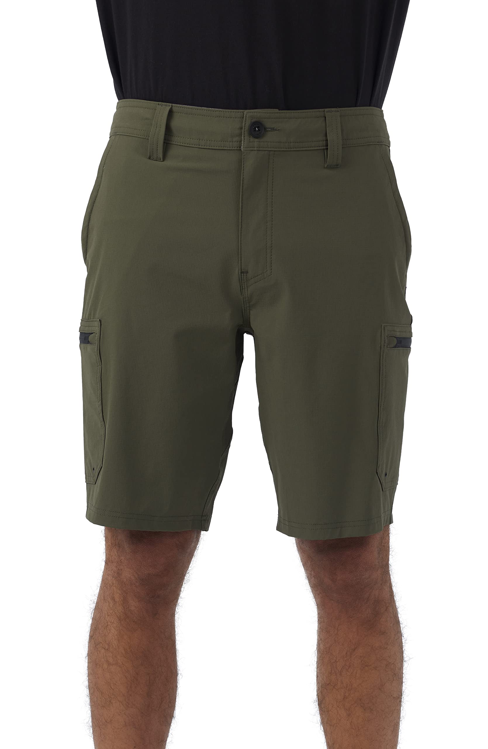 Men's Traveler Cargo Hybrid Shorts - Army Green, Size 38 | Lightweight Quick-Dry Outdoor Adventure Shorts for Hiking, Camping & Travel