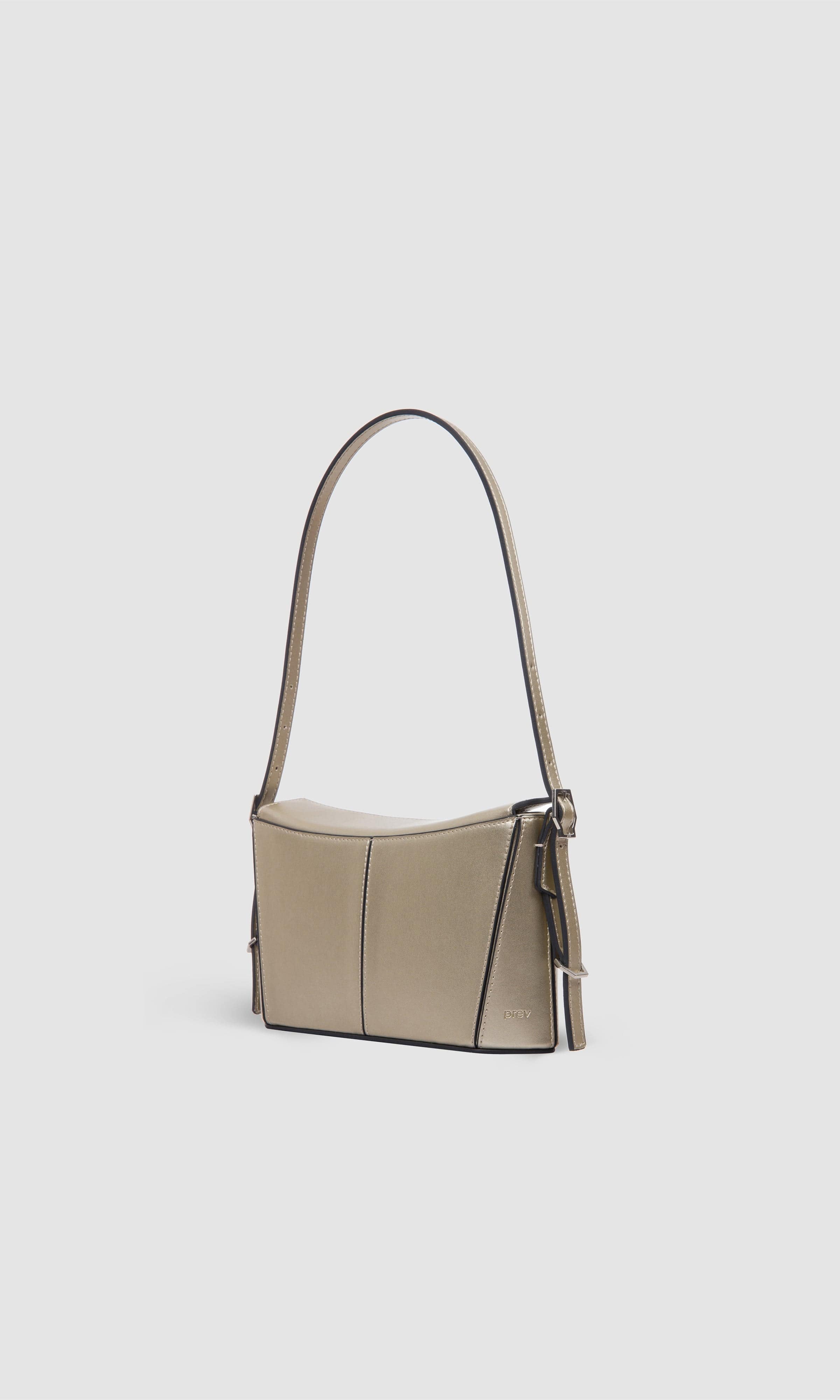 Kiara Women's Vegan Leather Mini Crossbody Bag - Champagne Gold | Stylish & Cruelty-Free Purse for Parties, Date Nights & Everyday Use