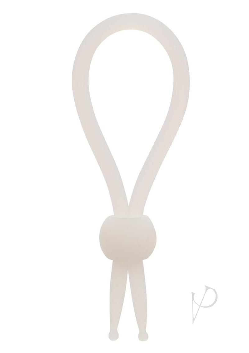 Alpha Liquid Silicone Lasso Cock Ring - Natural White | Comfortable & Flexible Men's Accessory for Enhanced Pleasure & Performance | Perfect for Couples Play & Intimate Moments