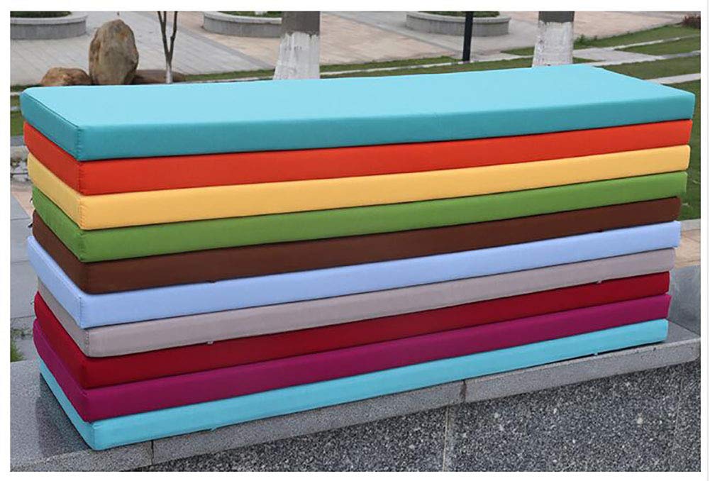 Outdoor Indoor Garden Patio Bench Cushion - Waterproof Yellow Seat Pad 79x12x2 Inches for Window Seats, Pallet Furniture & Deck Chairs - Perfect for Backyard, Porch & Sunroom Relaxation