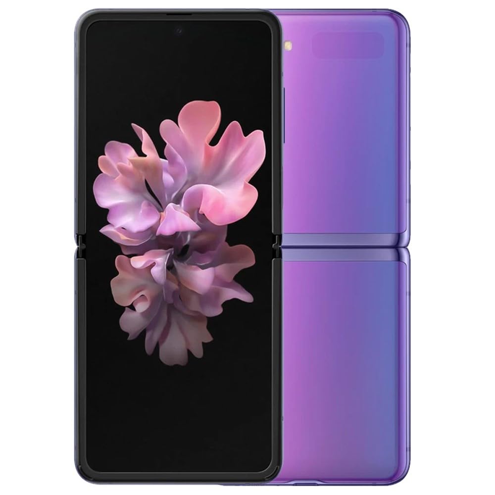 Samsung Galaxy Z Flip Unlocked Smartphone 256GB Mirror Purple - US Version (Renewed) | Foldable Phone for Work, Travel & Social Media