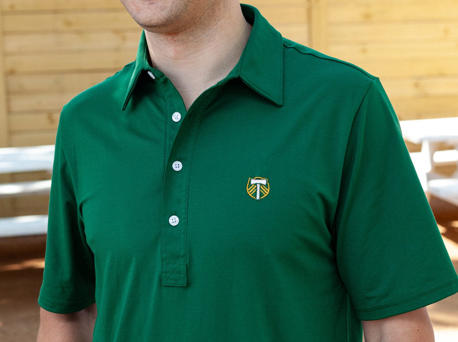 Portland Timbers Performance Range Badge - Fairway Green Soccer Jersey Patch for Fans & Collectors - Perfect for Jerseys, Jackets & DIY Projects