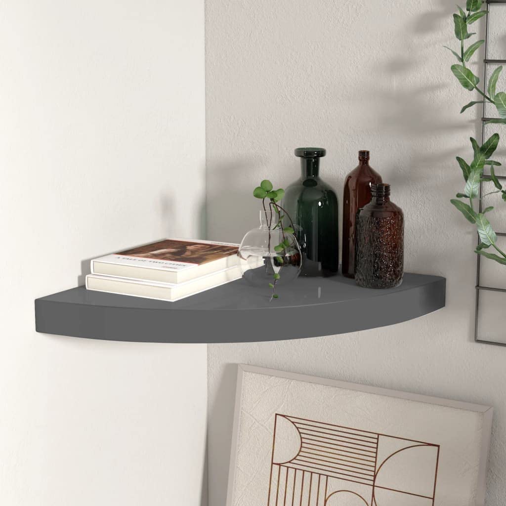 Modern Floating Corner Shelf - 13.8