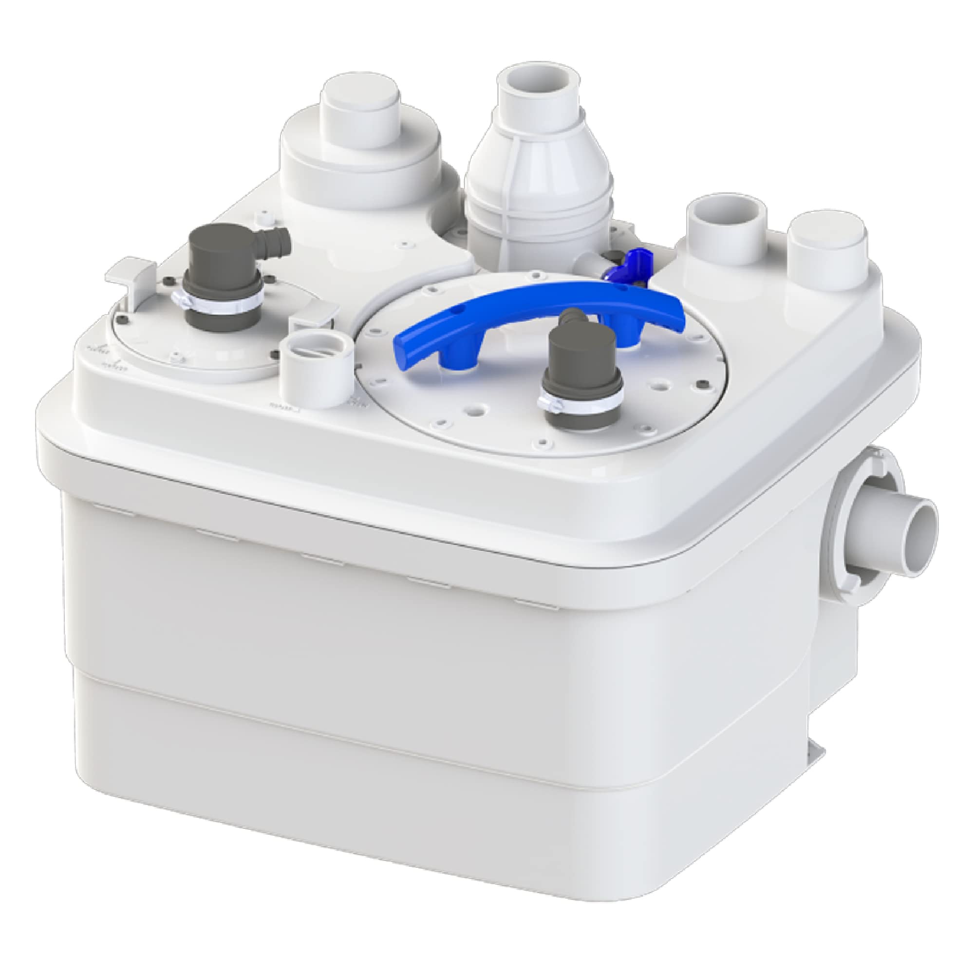 SANIFLO Sanicubic 1 Grinder Pump System - 120V for Residential & Commercial Use - Ideal for Basement, Laundry Room & Small Bathroom Installations