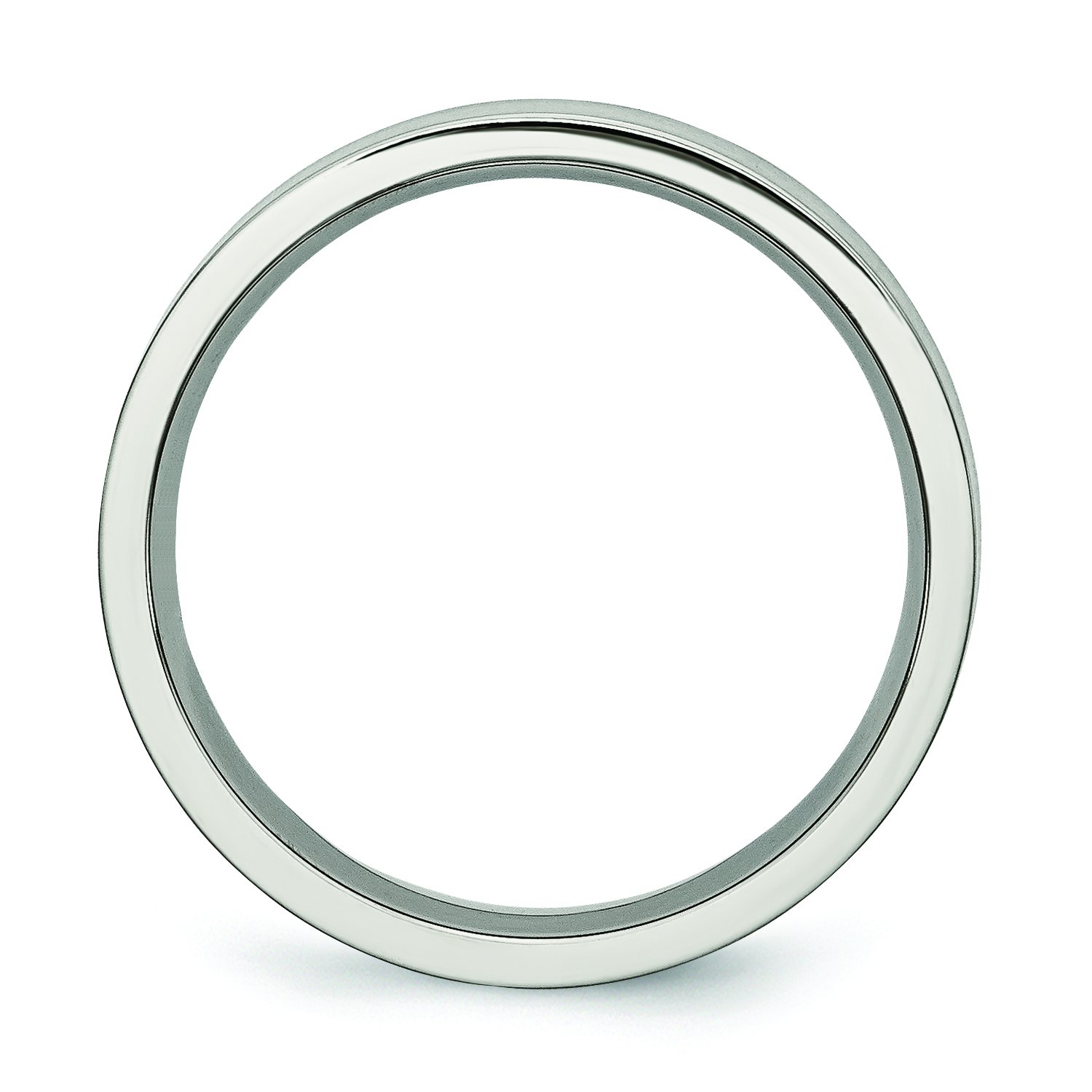 Men's Titanium Flat 5mm Brushed Wedding Band Ring - Durable & Comfortable Wedding Ring for Men, Perfect for Engagement, Anniversary and Everyday Wear