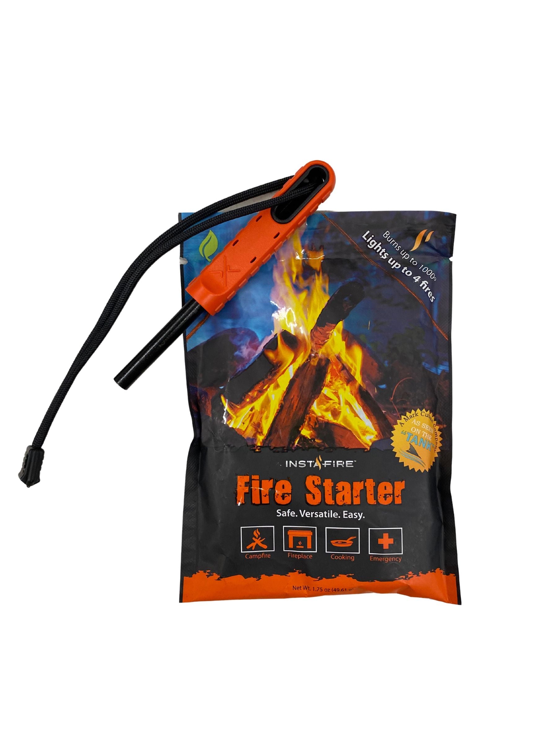 Premium Fire Starter Kit - Waterproof & Windproof Survival Fire Starter for Camping, Hiking, Emergency (Includes Flint & Steel, Ferro Rod) - Perfect for Outdoor Adventures & Survival Situations