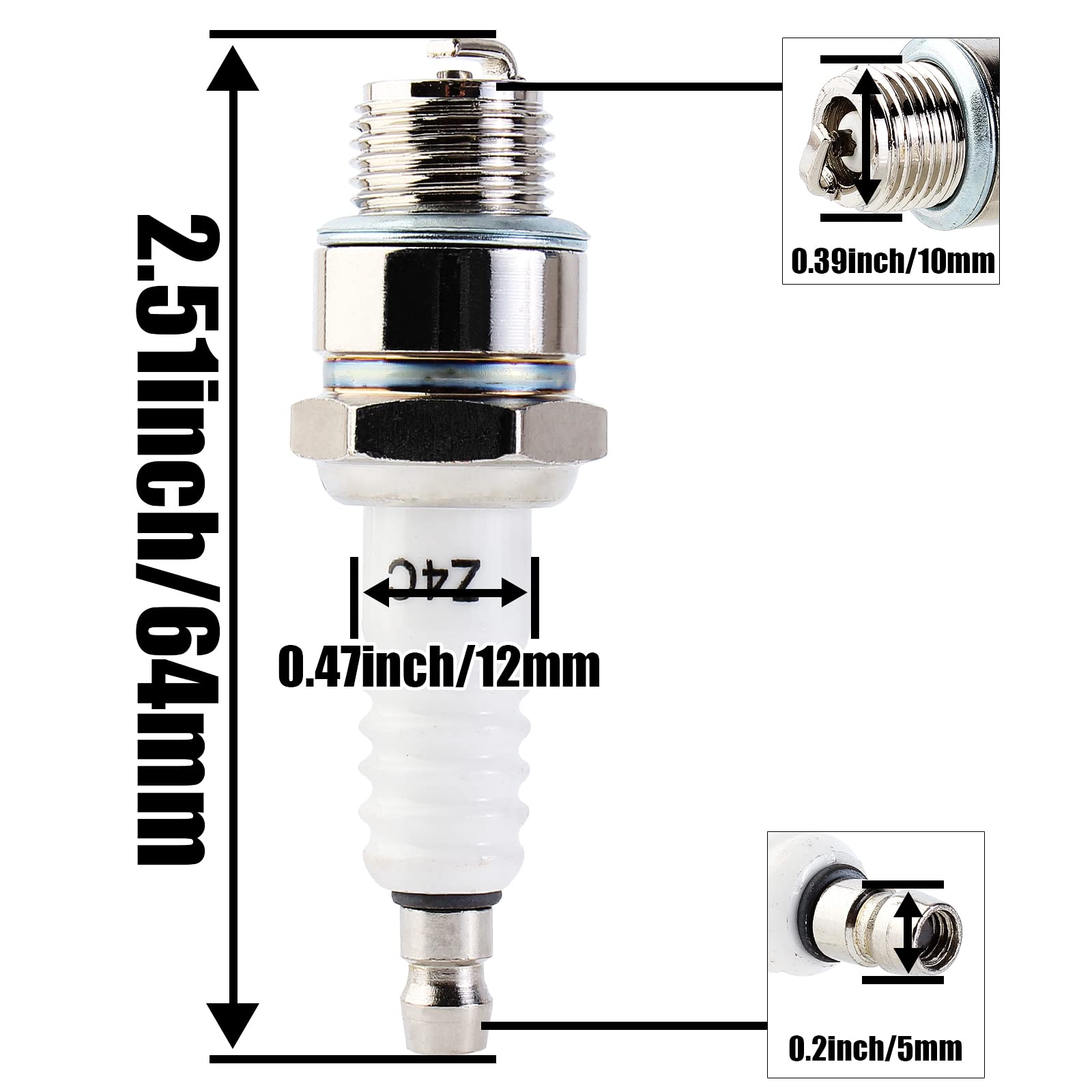 High Performance CDI Ignition Coil & Magneto Coil Spark Plug for 49cc-80cc 2-Stroke Engines - Compatible with Motorized Bicycles, Pocket Bikes & Mini Mopeds - Perfect for Engine Repair, Maintenance & Performance Upgrades