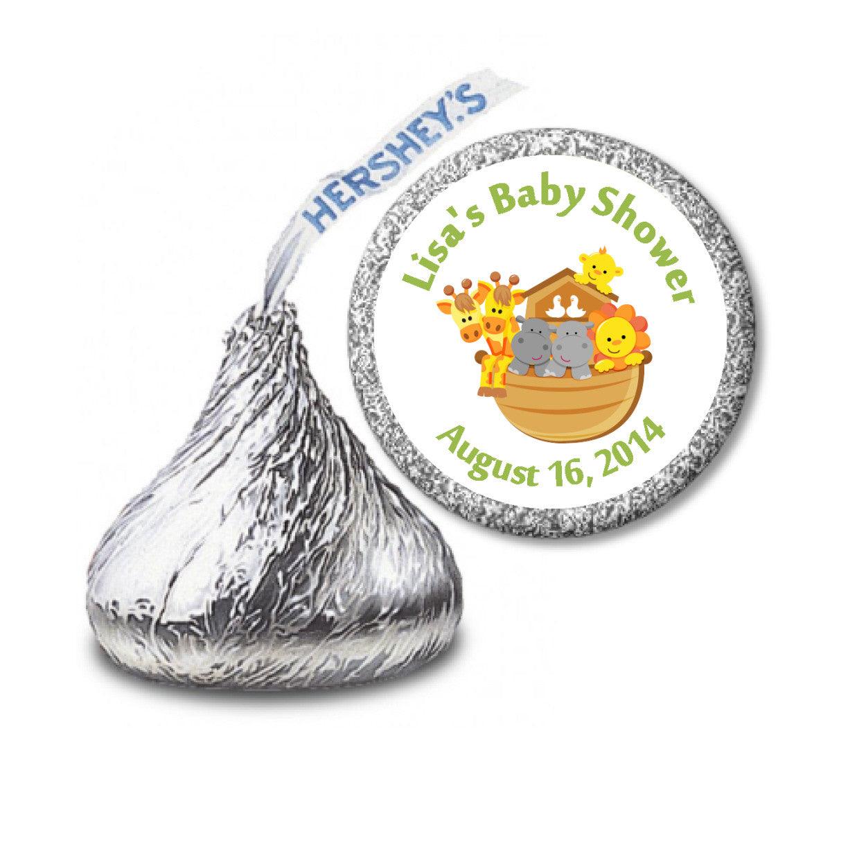 Noah's Ark Stickers - Waterproof Vinyl Decals for Scrapbooking, DIY Crafts, and Gift Wrapping | Hershey's Kisses Labels for Party Favors, Candy Wrappers, and Holiday Treats